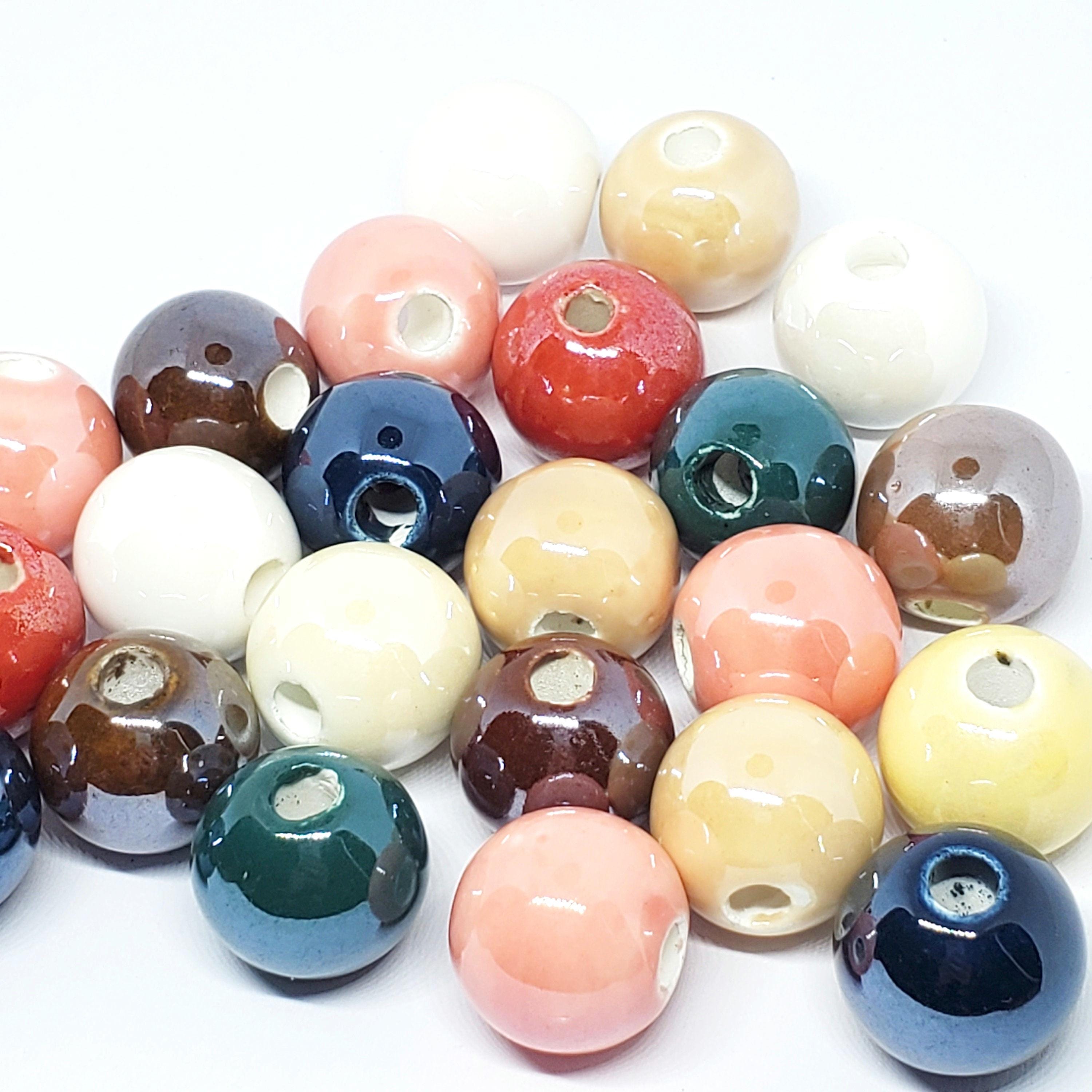Mixed Colour Polished Ceramic 16-19mm - 5pcs