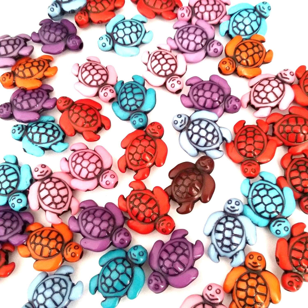 Turtle Acrylic 18x15mm - 25pcs