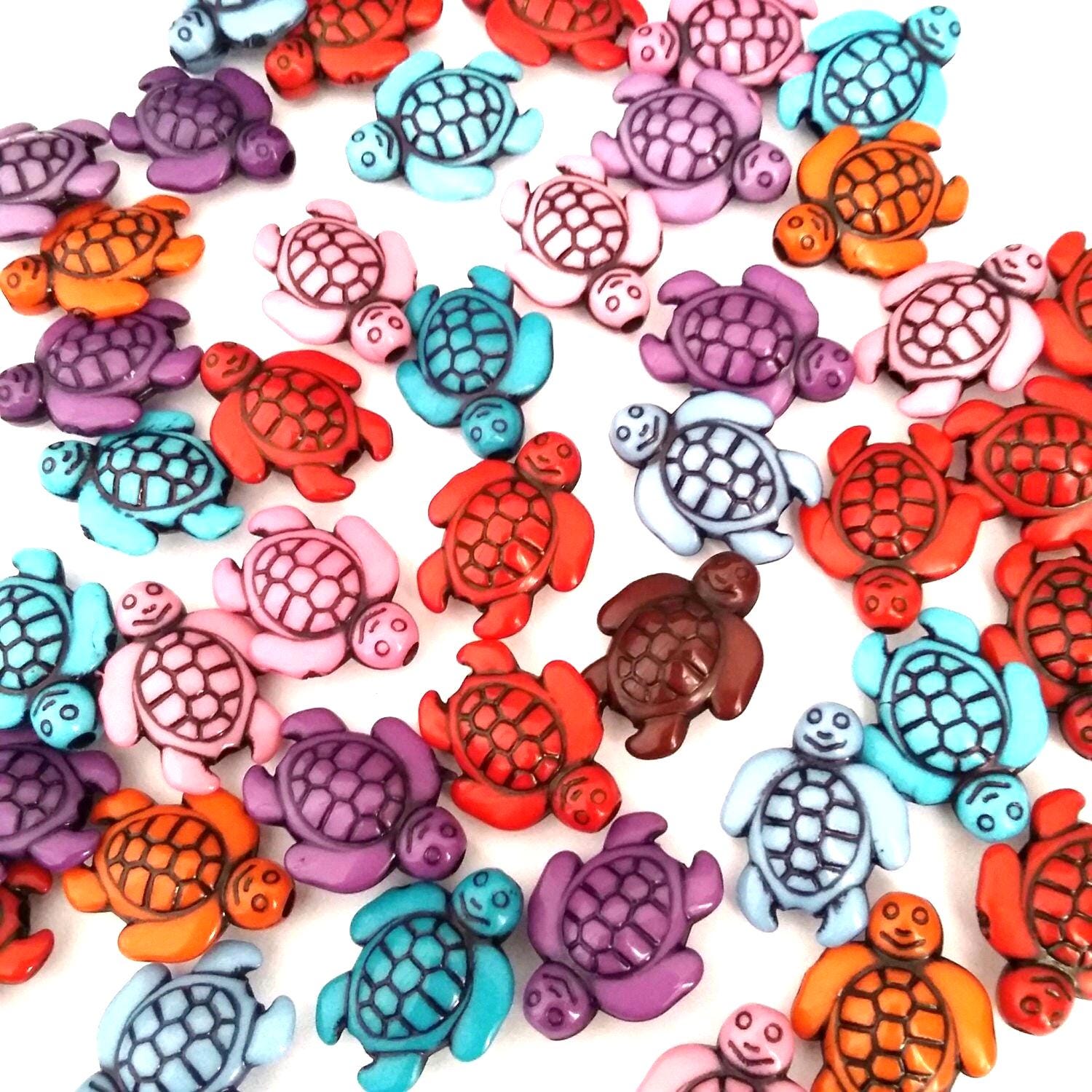 Turtle Acrylic 18x15mm - 25pcs