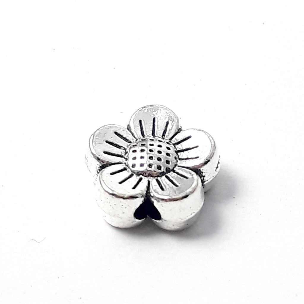 Flower Antique Silver 8mm - 20pcs