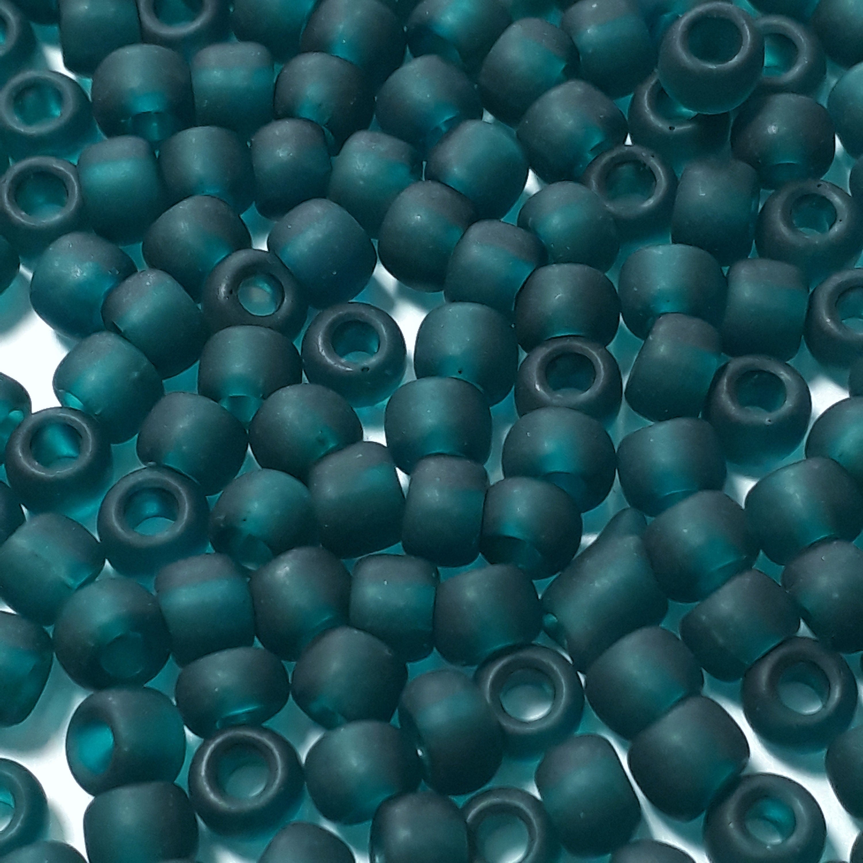 Transparent Frosted Teal TOHO Seed Glass 6/0 - 10g