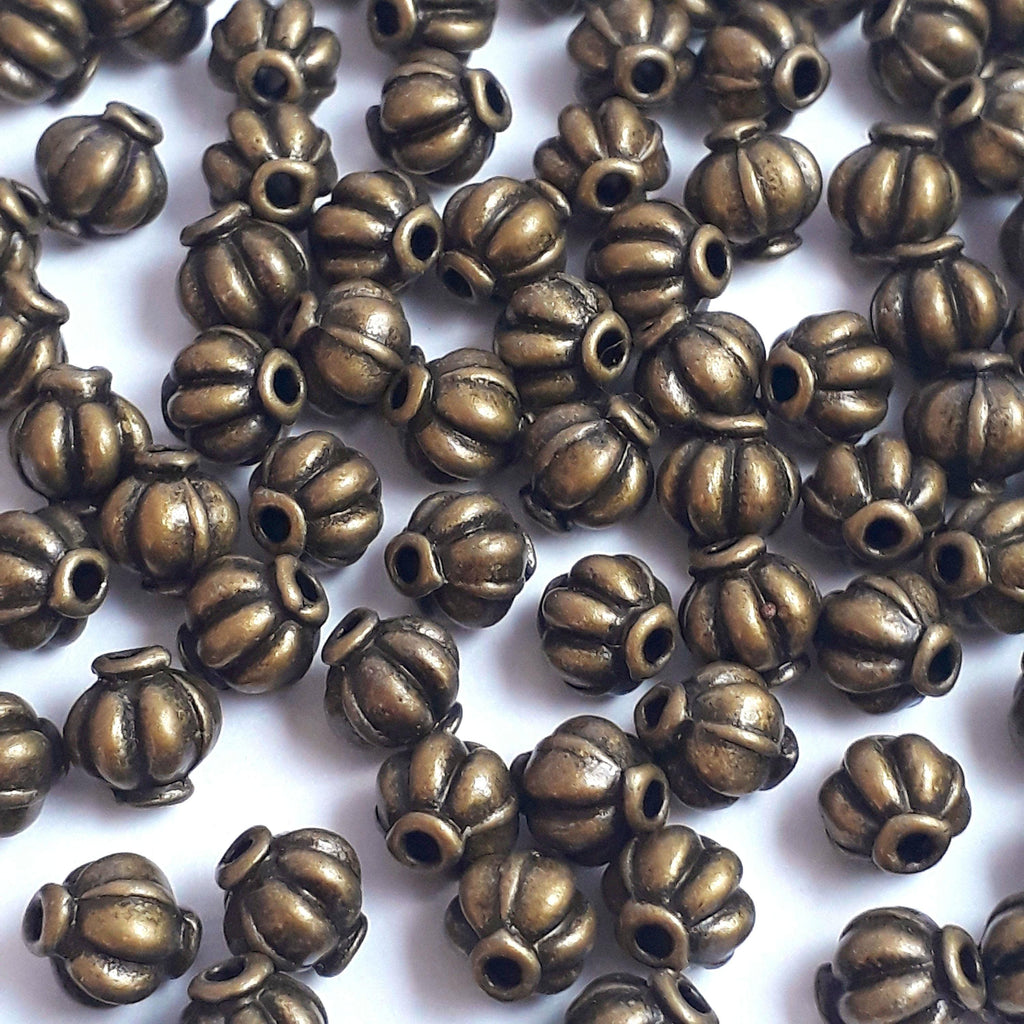 Antique Bronze Lantern 6mm - 50pcs