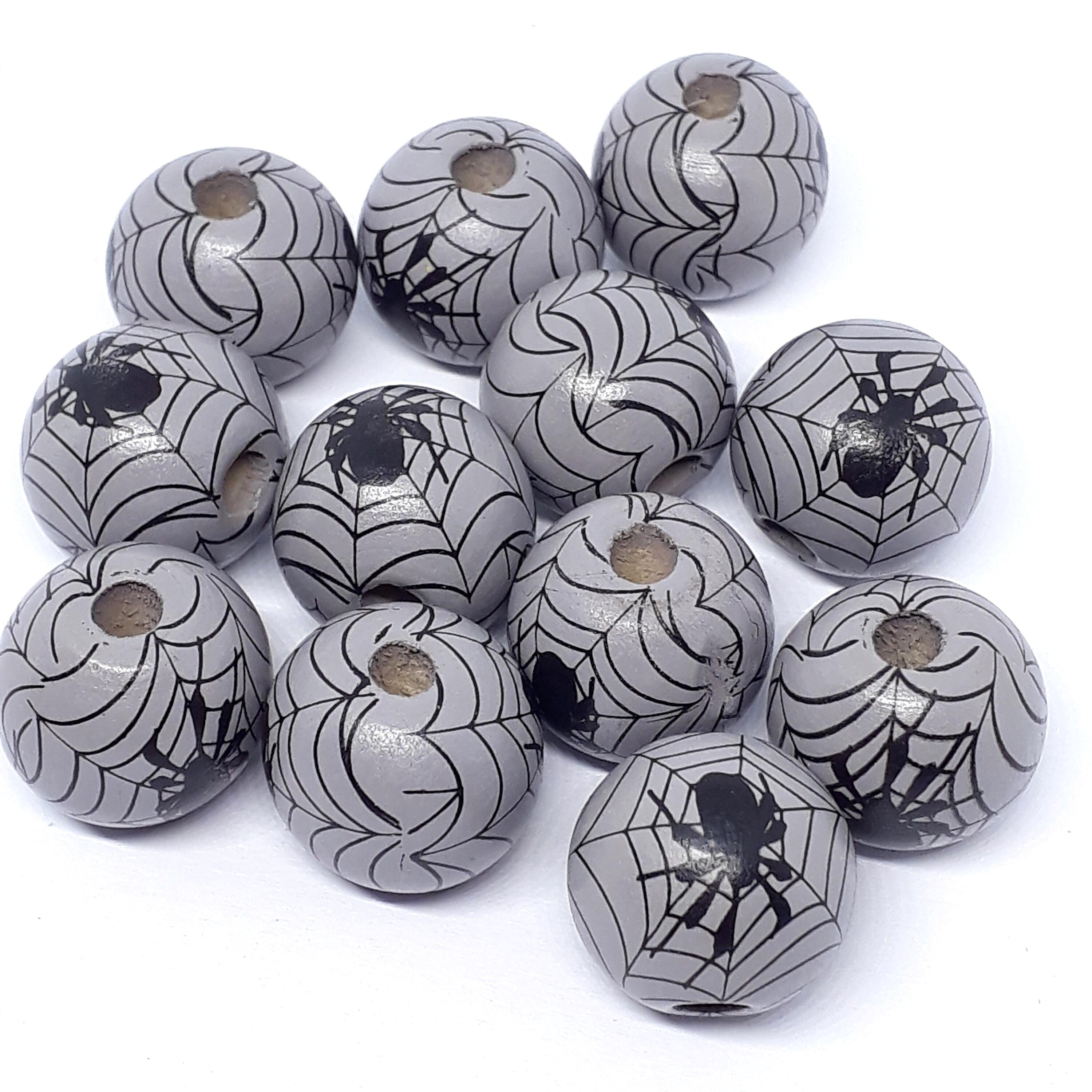 Spider Web Grey Wood 16x15mm - 5pcs