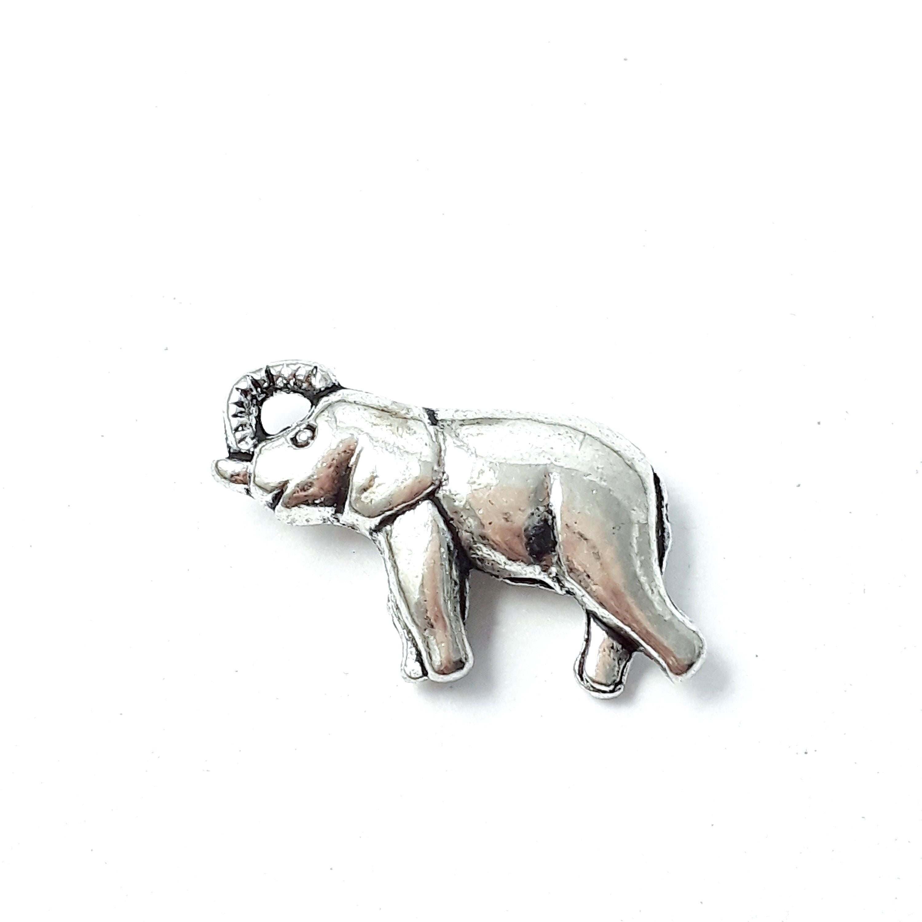 Elephant Antique Silver 18x11mm - 6pcs