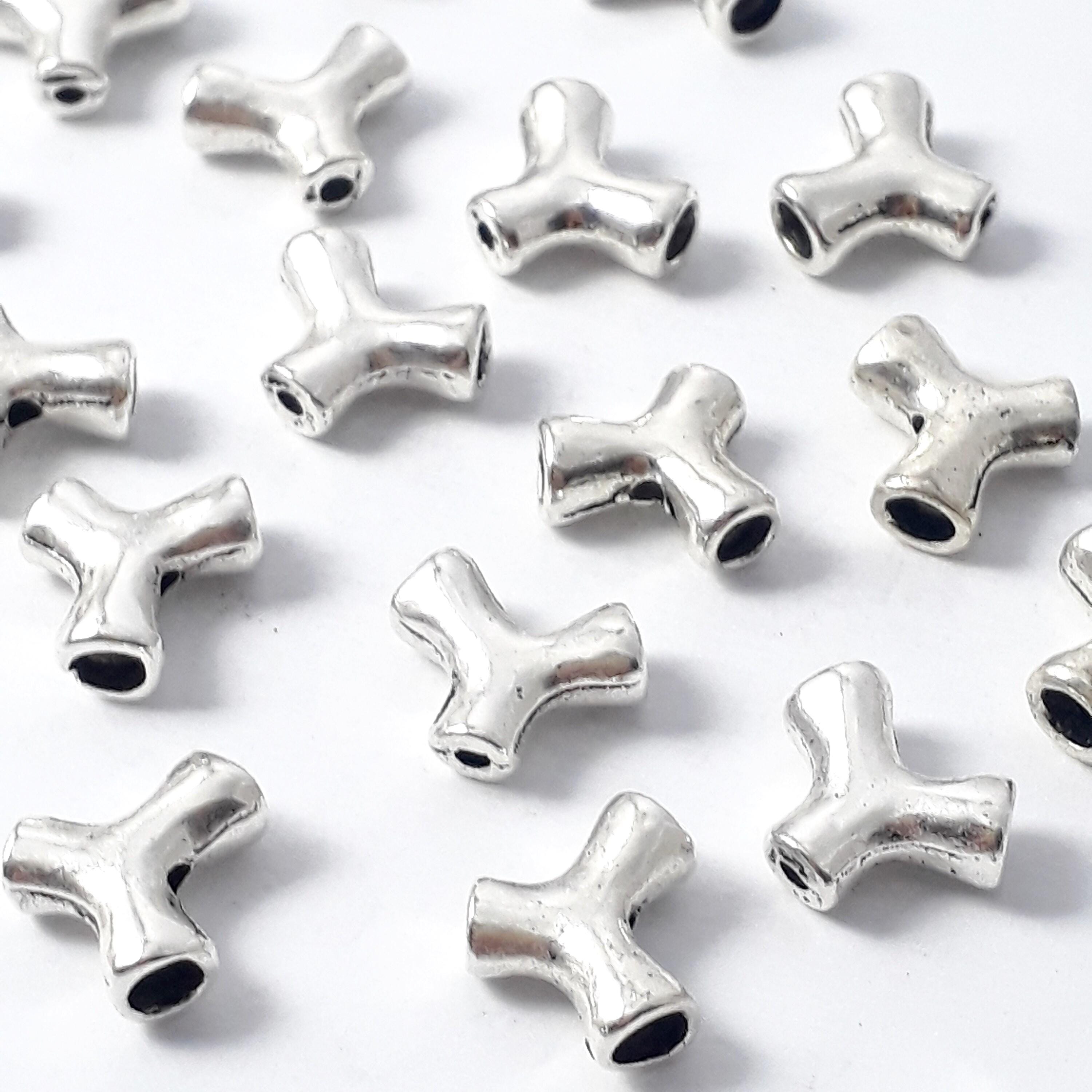 Tri Antique Silver 11x9mm - 10pcs