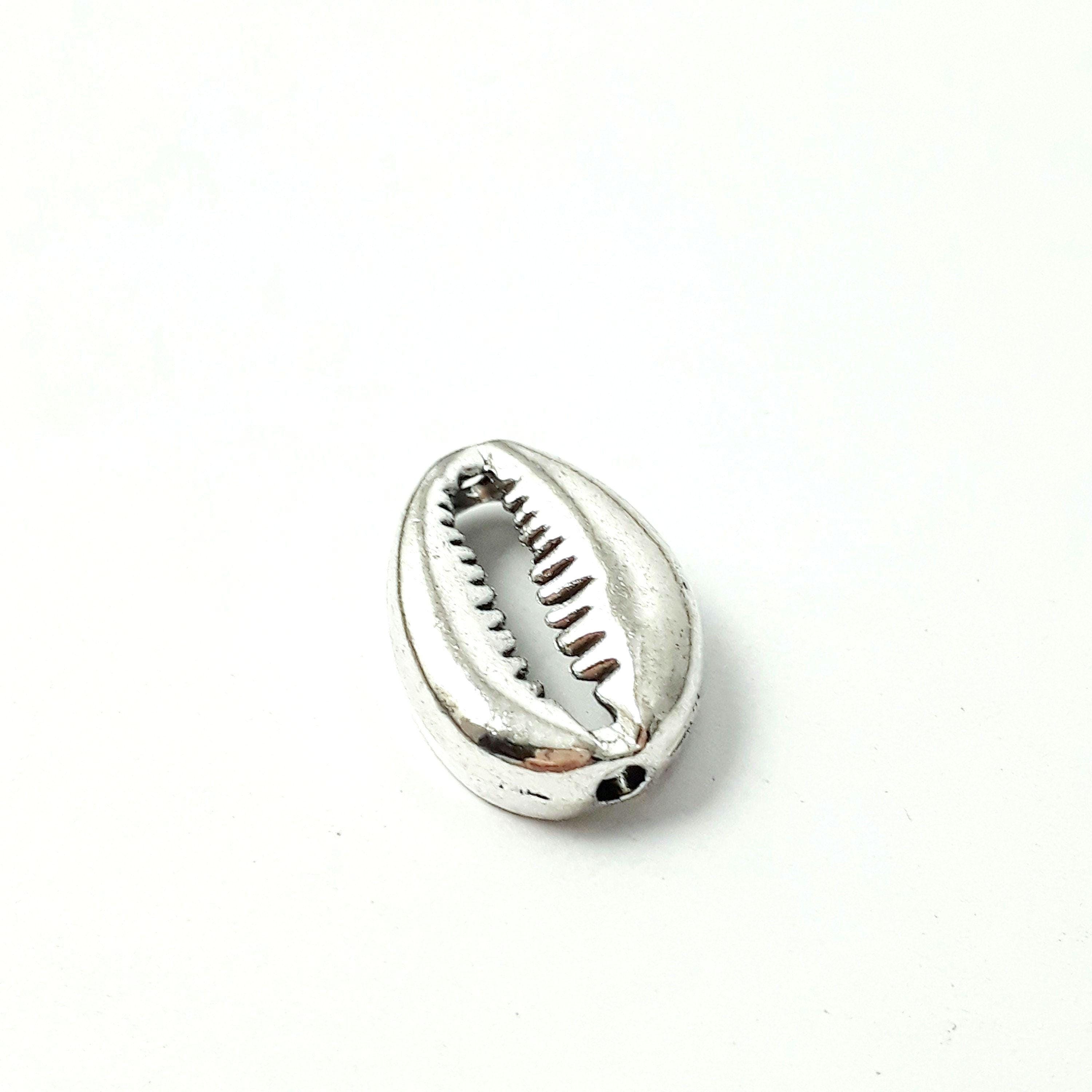 Seashell Antique Silver 15x11mm - 10pcs