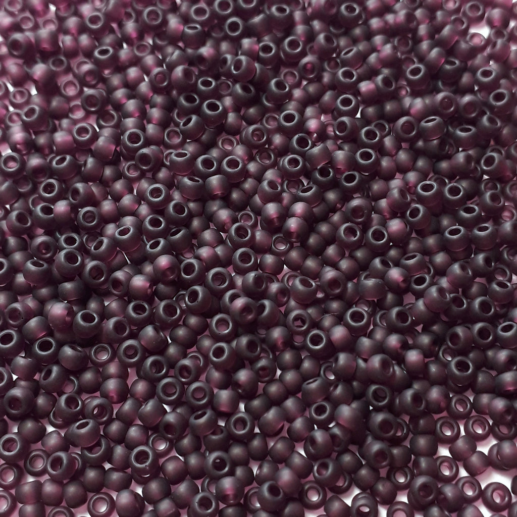 Transparent-Frosted Amethyst TOHO Seed Glass 11/0 - 10g