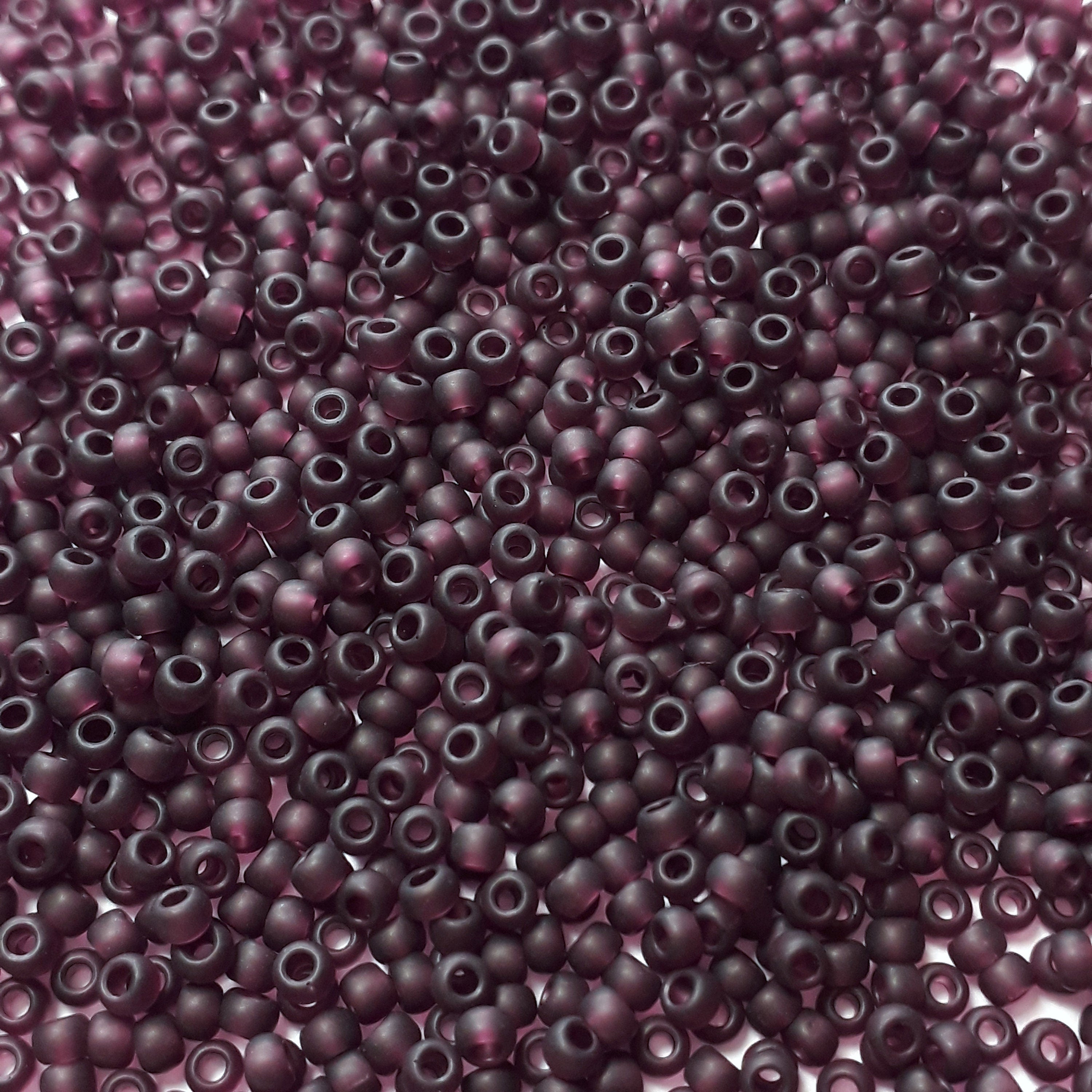 Transparent-Frosted Amethyst TOHO Seed Glass 11/0 - 10g