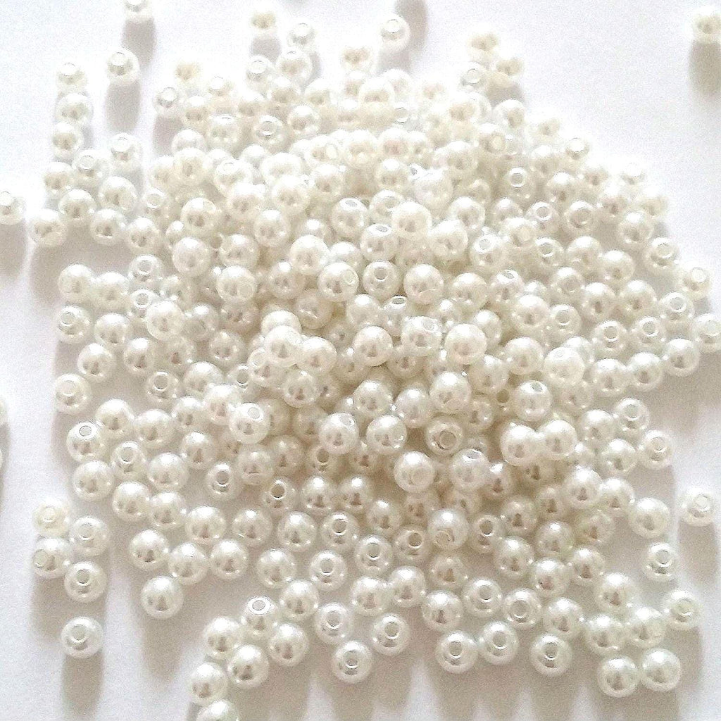 Acrylic White Pearl Imitation 4mm - 14g