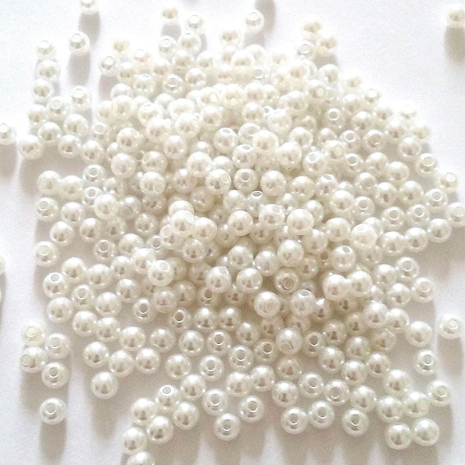 Acrylic White Pearl Imitation 4mm - 14g
