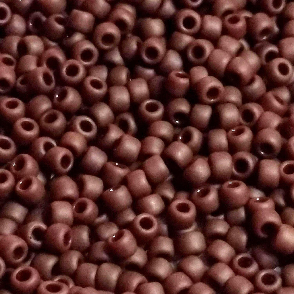 Opaque Frosted Oxblood TOHO Seed Glass 11/0 - 10g