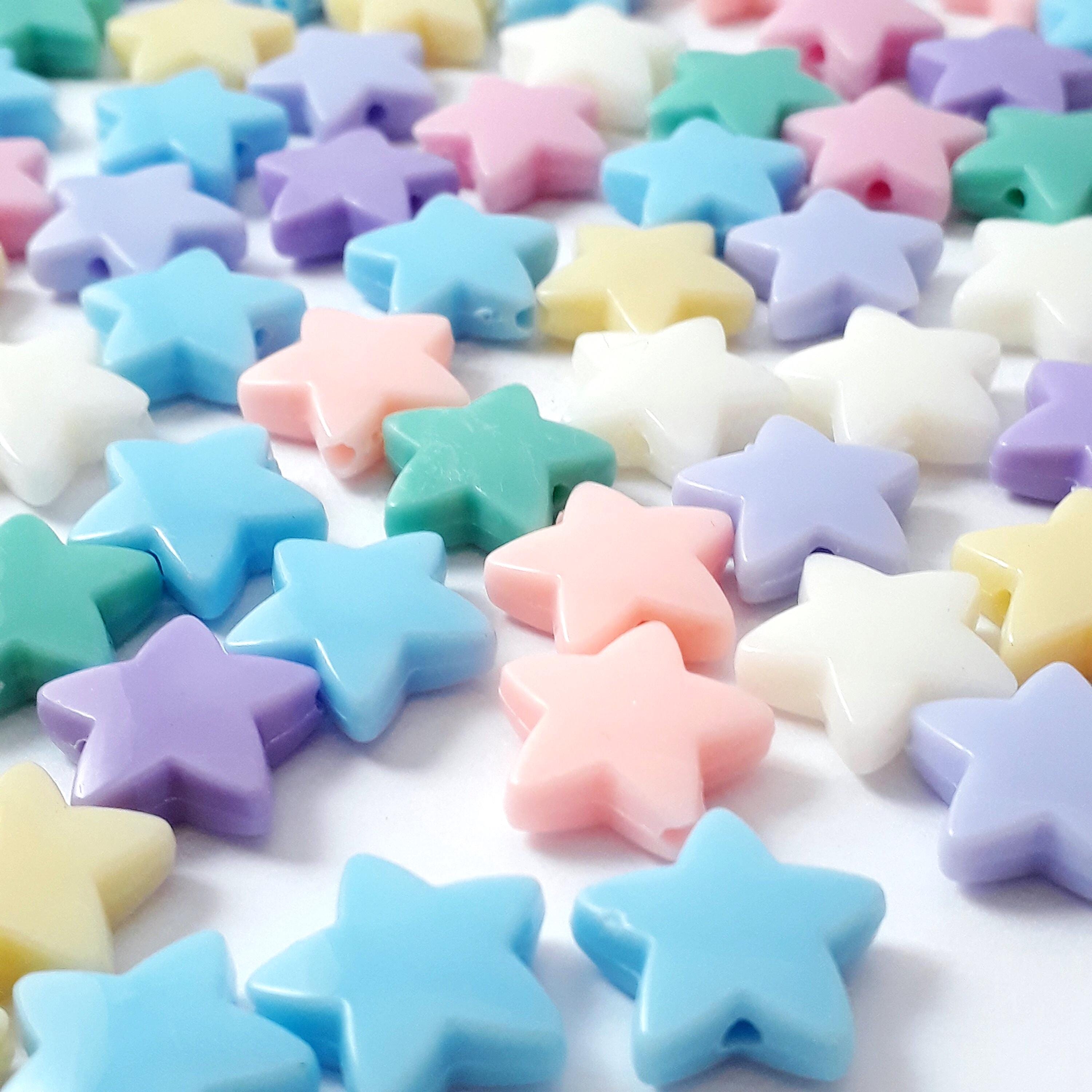Pastel Star Acrylic 14mm - 50pcs