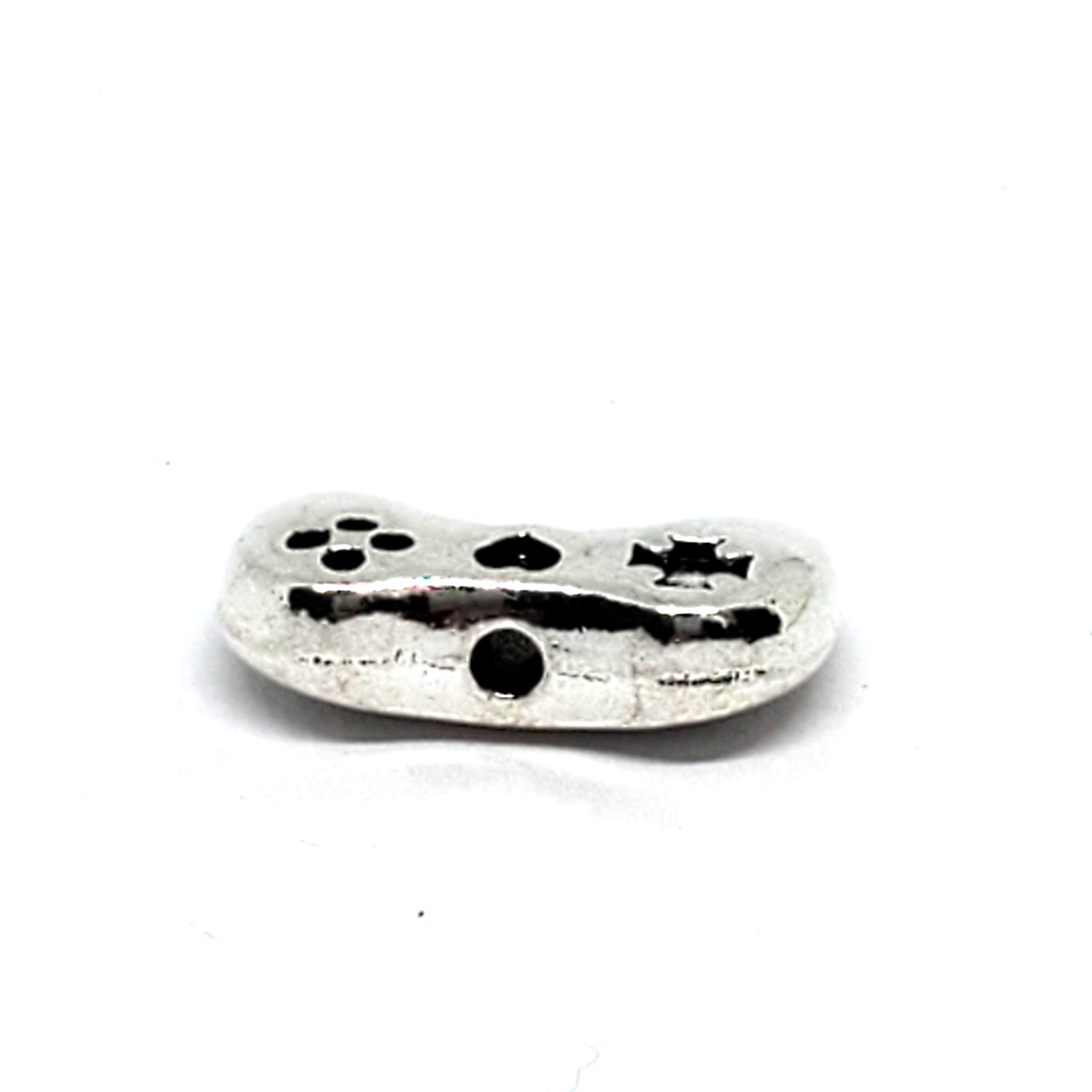 Game Controller Gamepad Silver 15x9mm - 6pcs