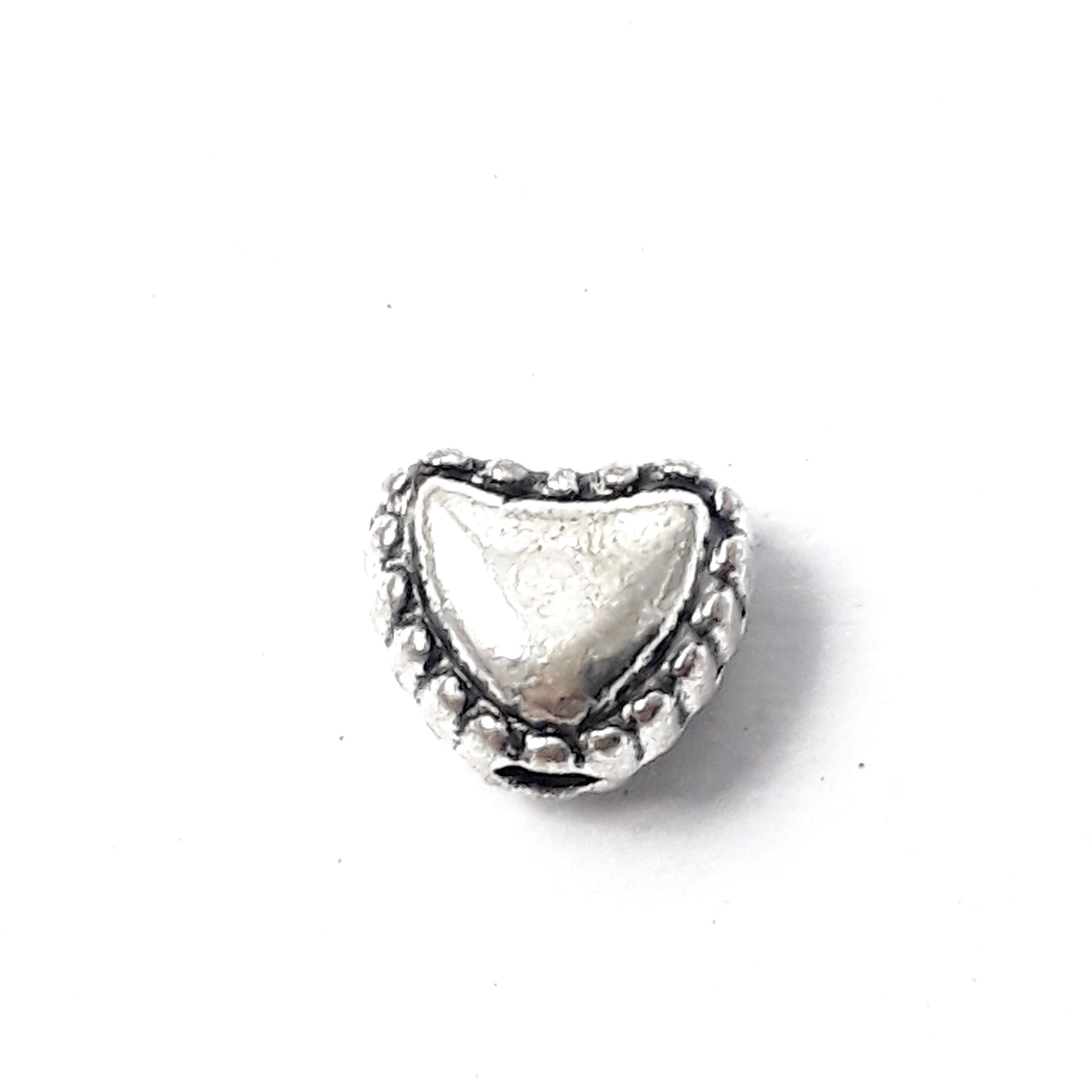 Heart Antique Silver 6x5mm - 20pcs