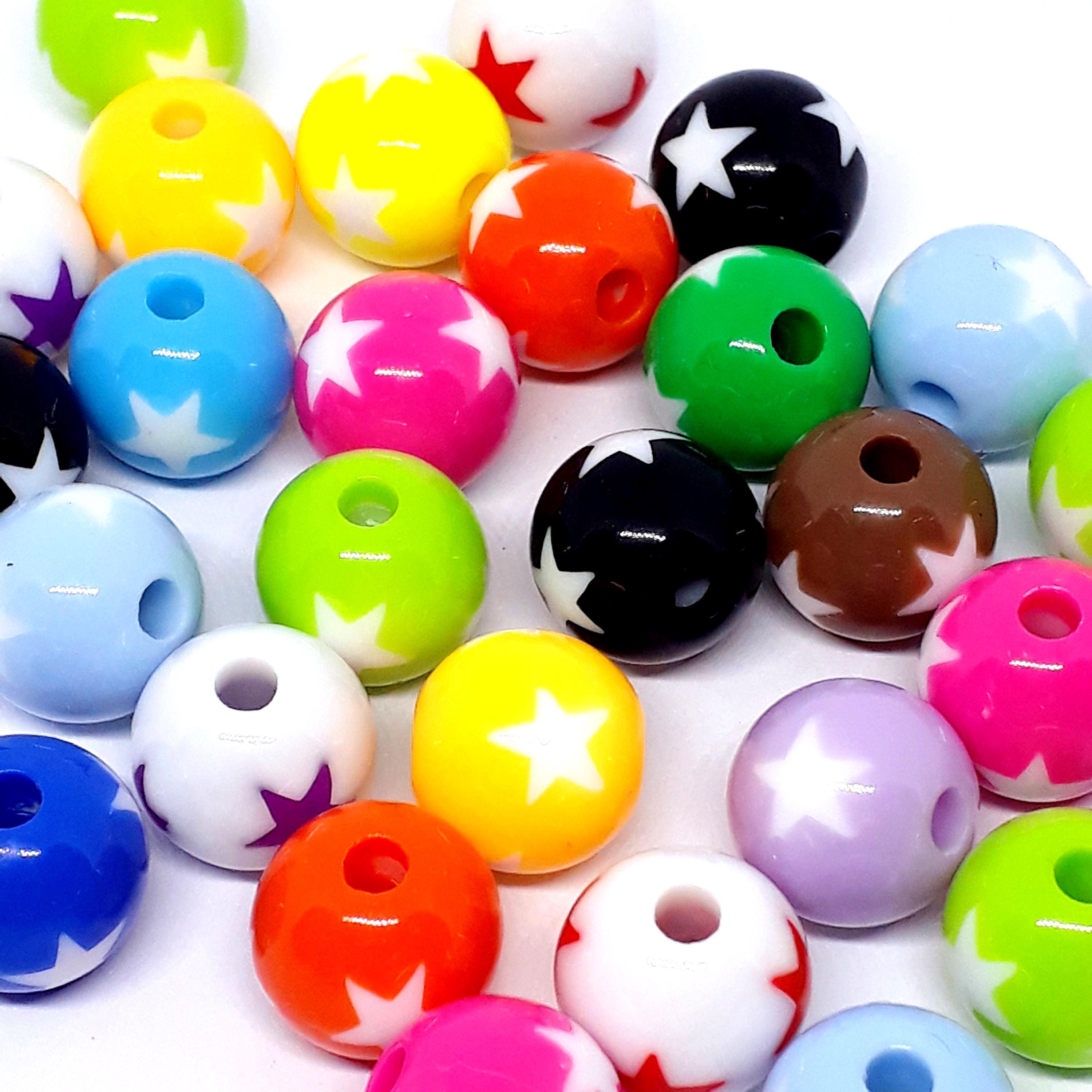 Round Acrylic Star 12mm - 10pcs