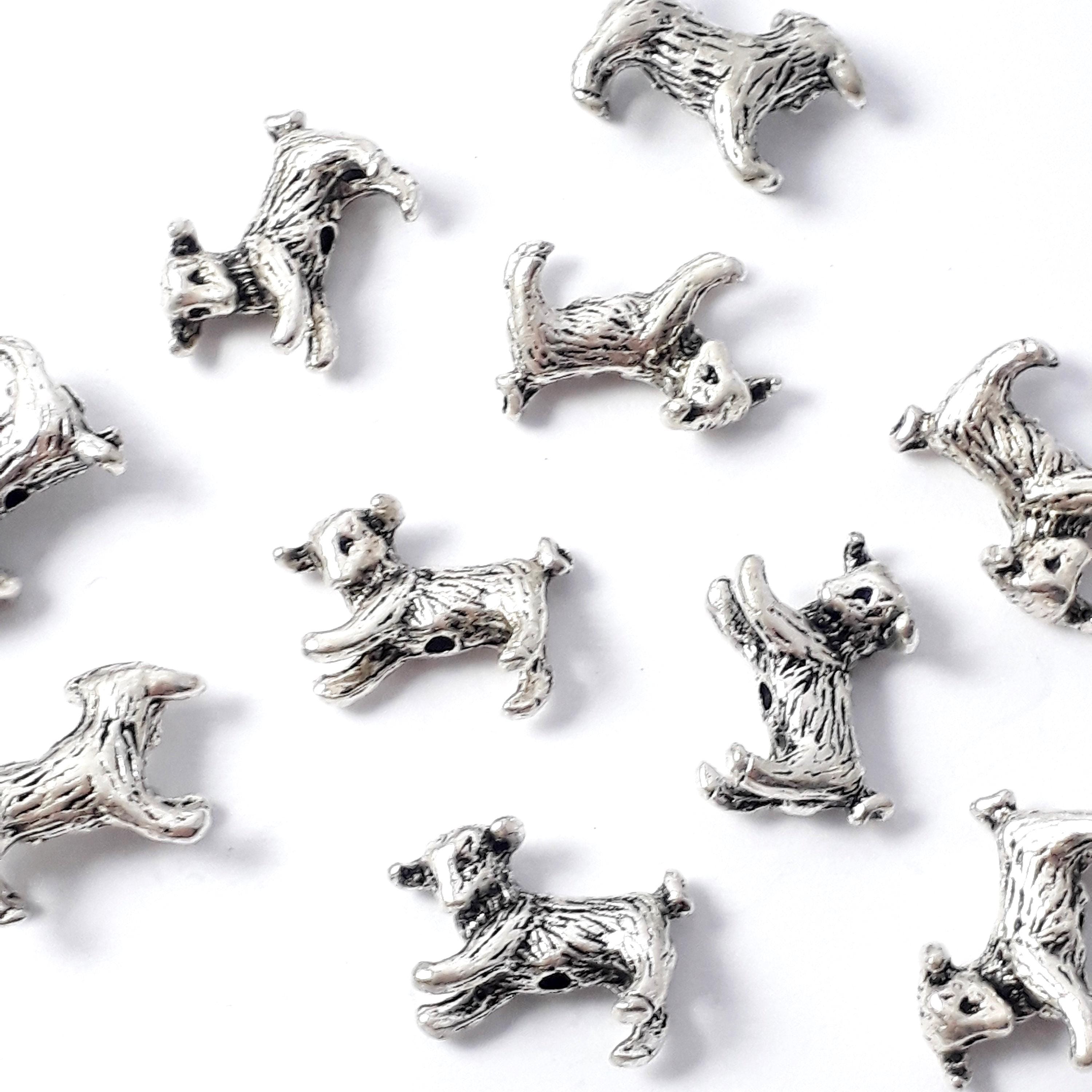 Lamb Antique Silver 15x10mm - 6pcs