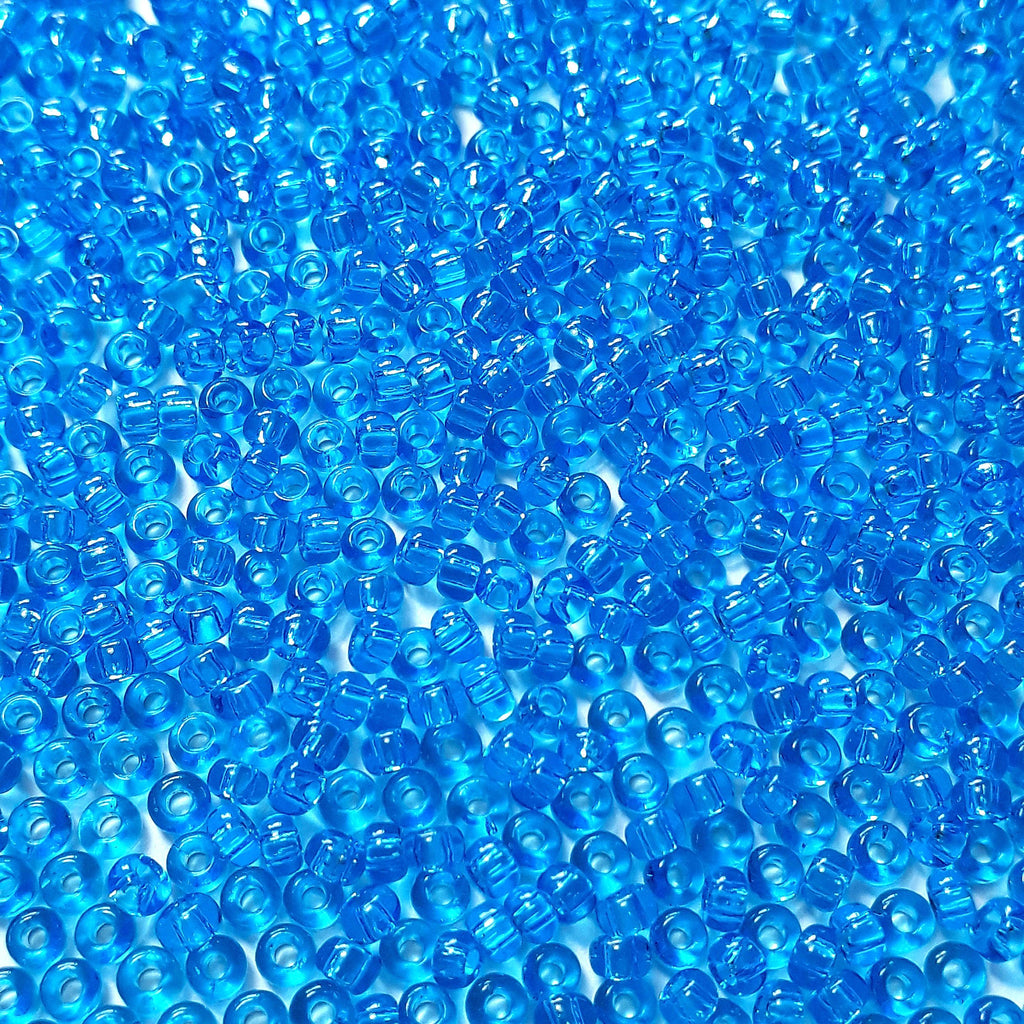 Transparent Dark Aquamarine Blue TOHO Seed Glass 11/0 - 10g