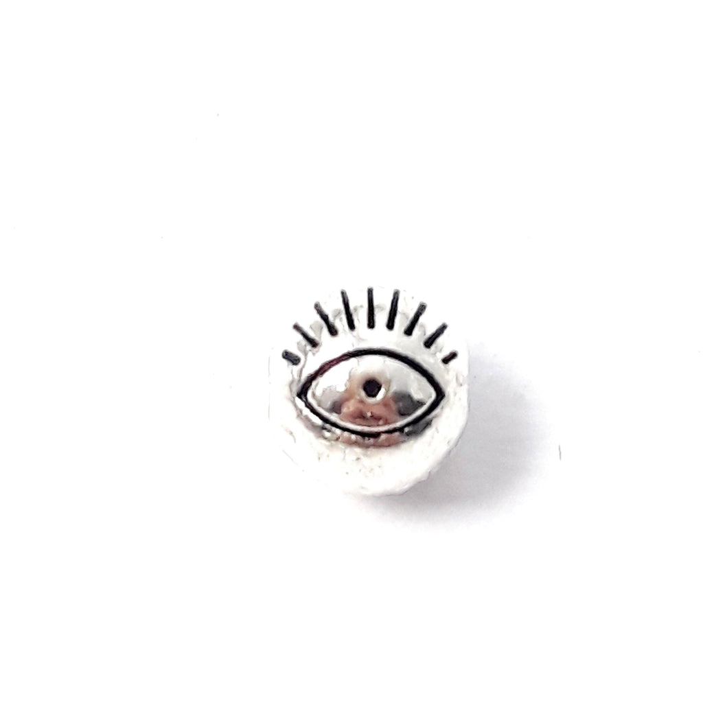 Round Eye Antique Silver 6mm - 20pcs