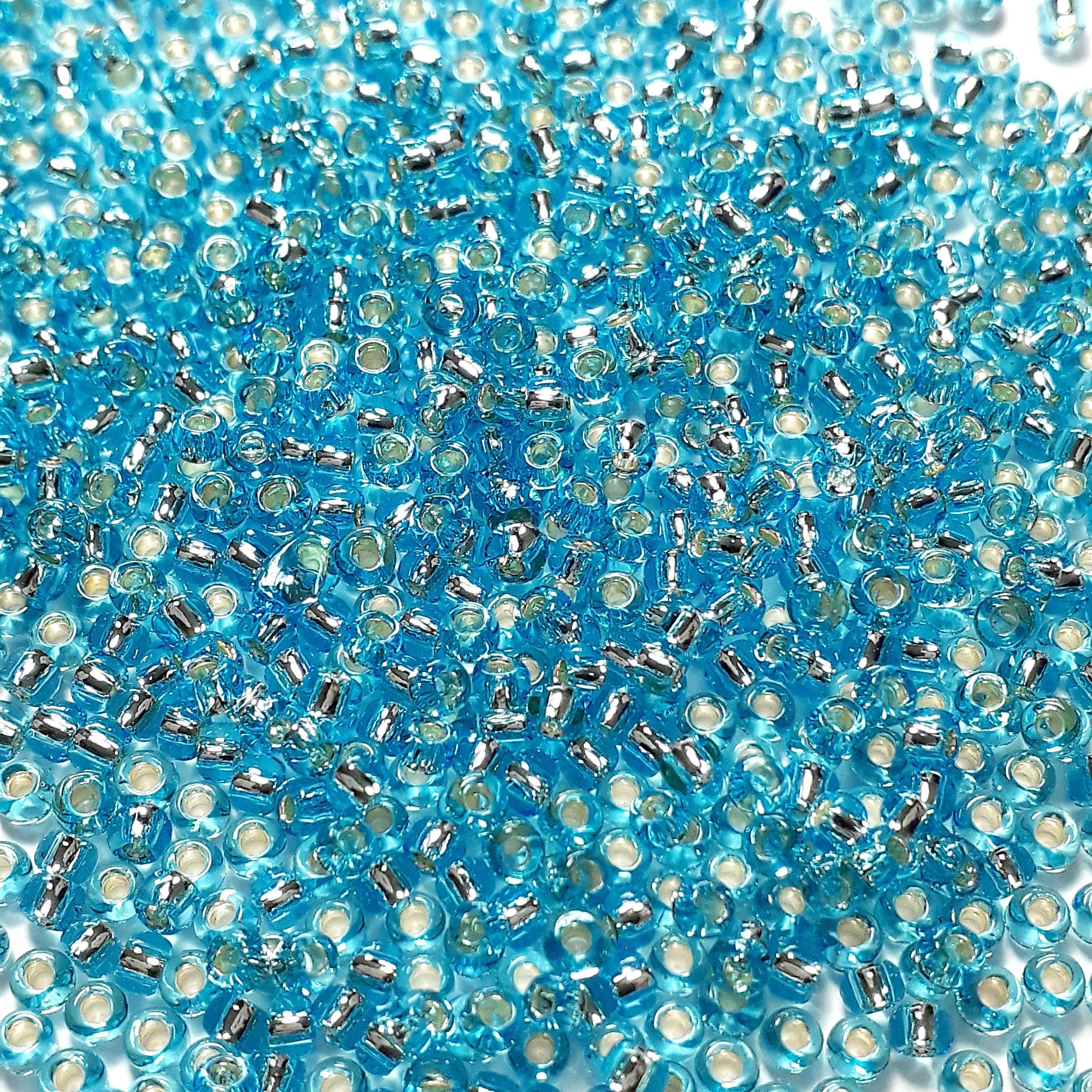 Silver-Lined Aquamarine TOHO Seed Glass 11/0 - 10g