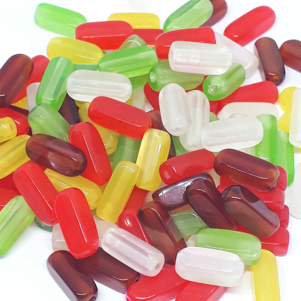 Square Tube Polished Resin 12x5mm - 25pcs