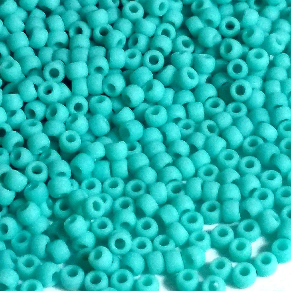 Opaque-Frosted Turquoise TOHO Seed Glass 11/0 - 10g