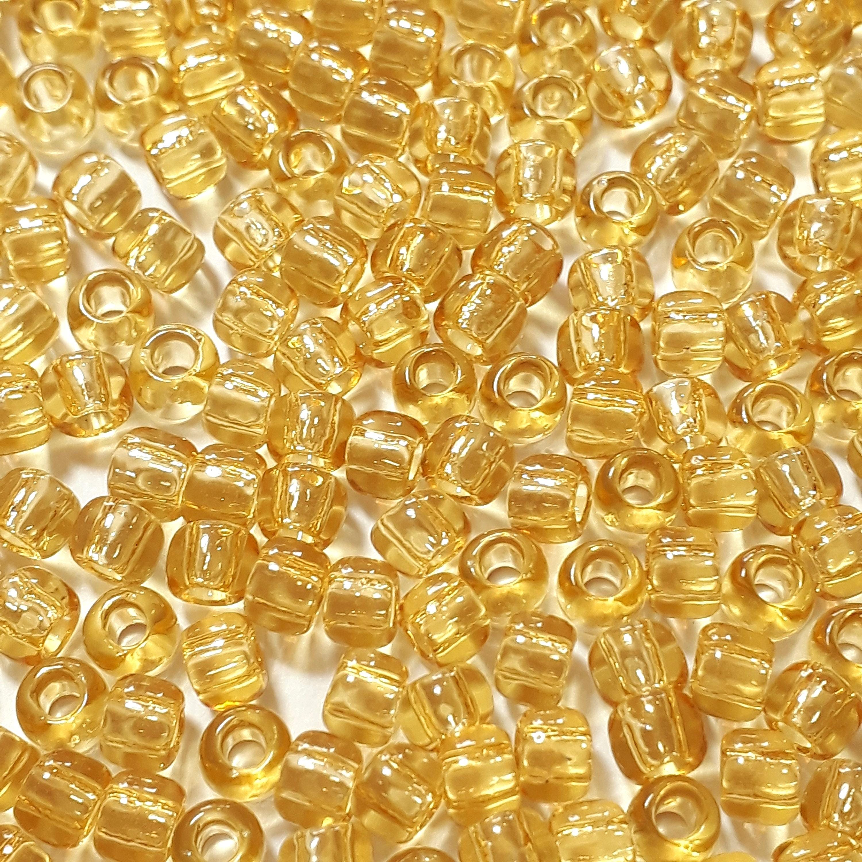 Transparent Light Topaz TOHO Seed Glass 6/0 - 10g