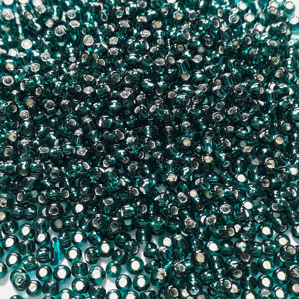Silver-Lined Teal TOHO Seed Glass 11/0 - 10g