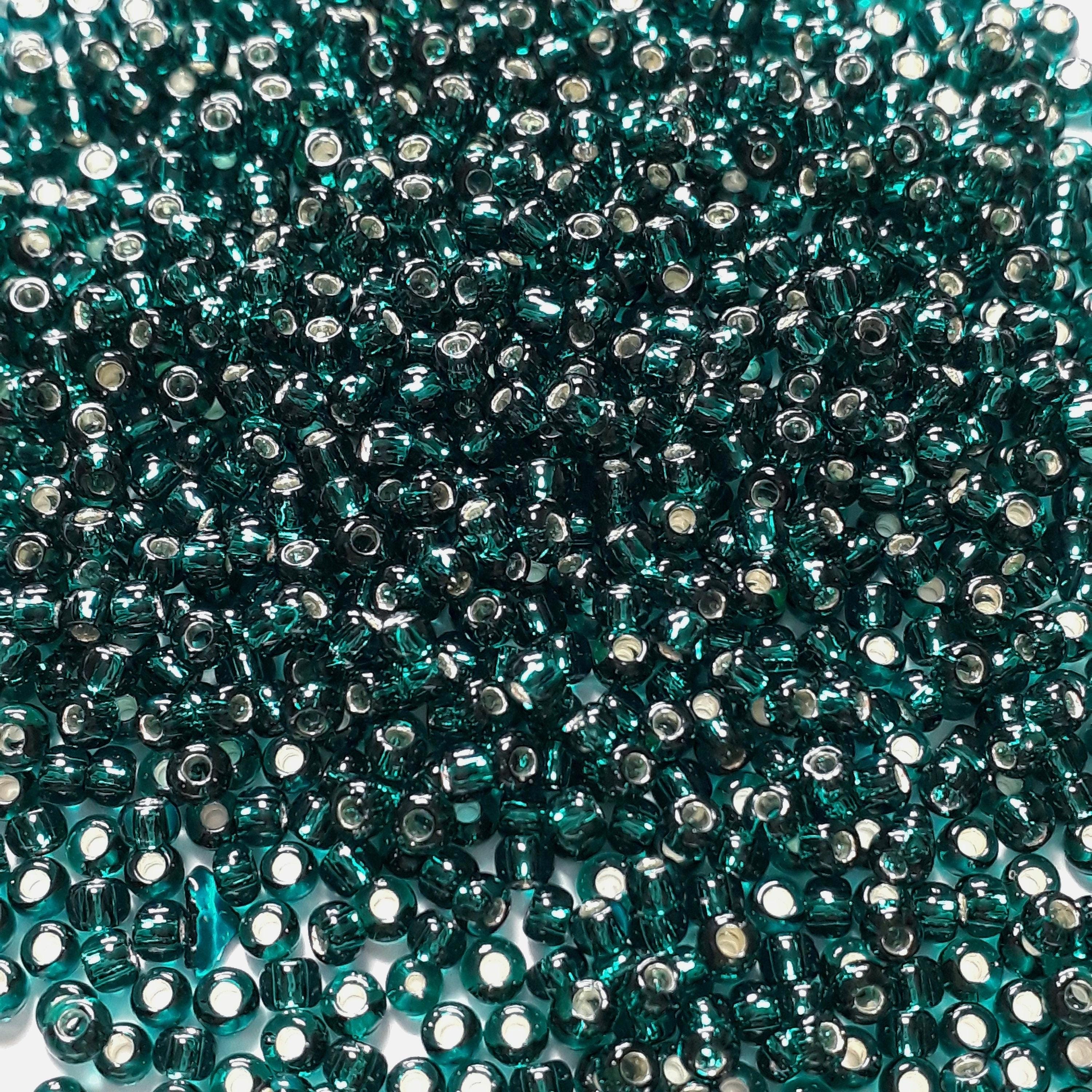 Silver-Lined Teal TOHO Seed Glass 11/0 - 10g
