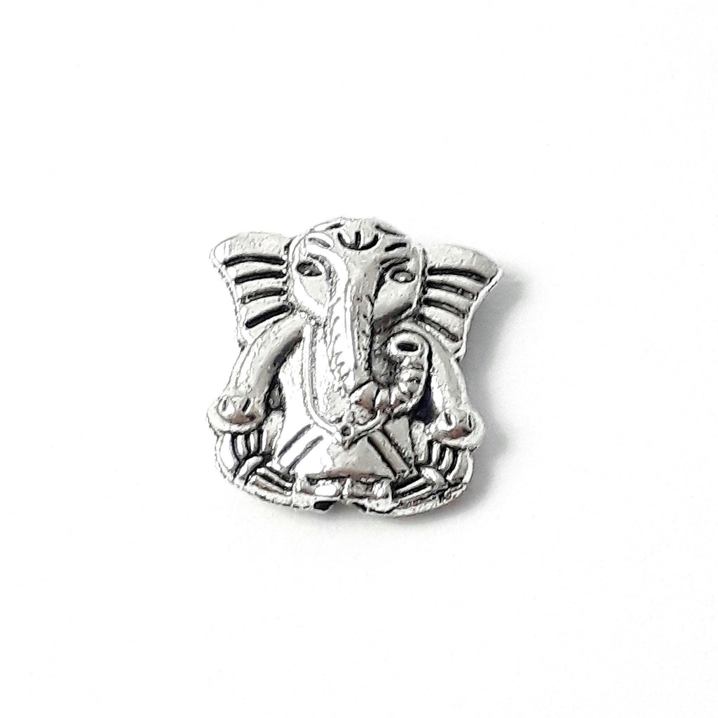 Ganesh Elephant Antique Silver 10x10mm - 20pcs