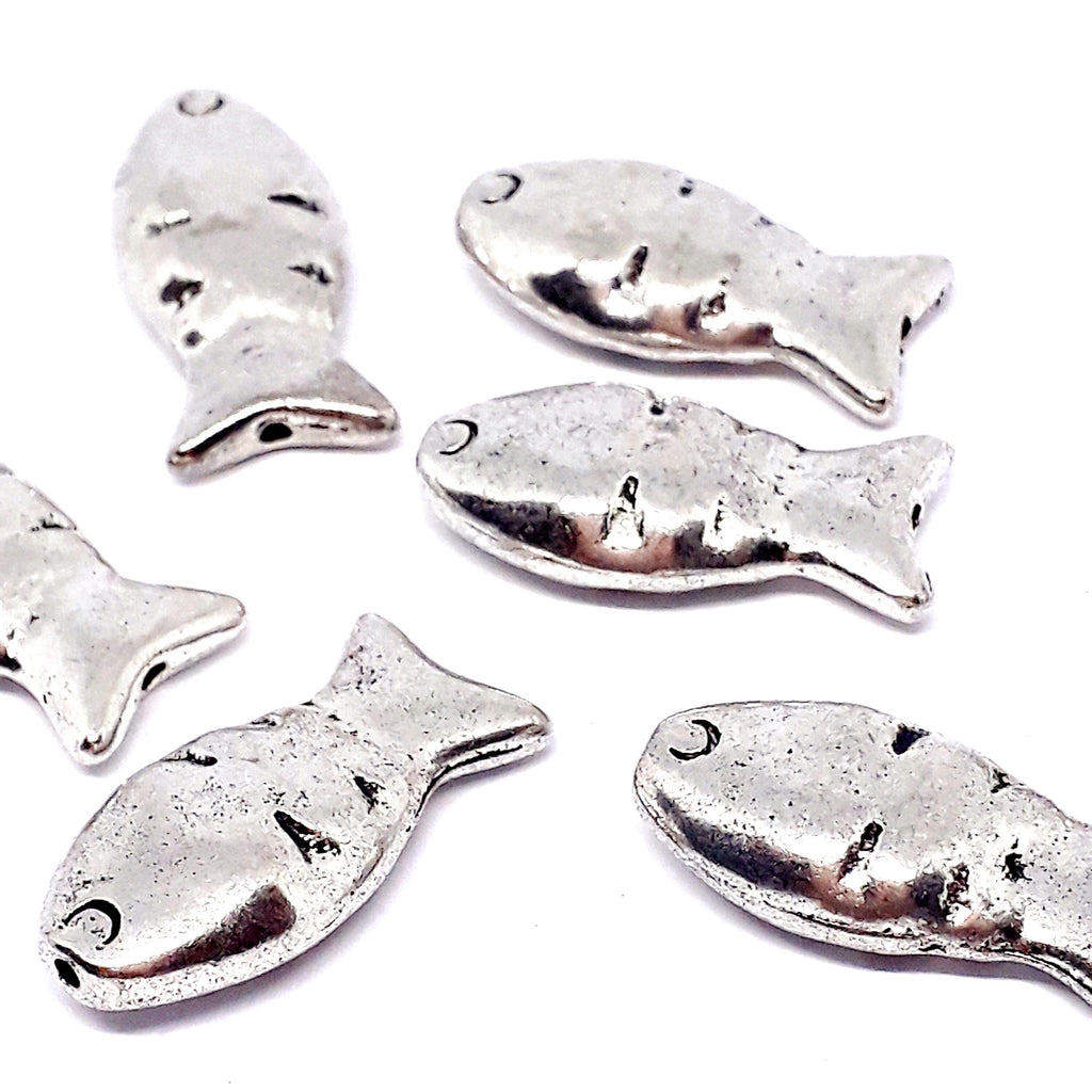 Fish Antique Silver 23x11mm - 2pcs