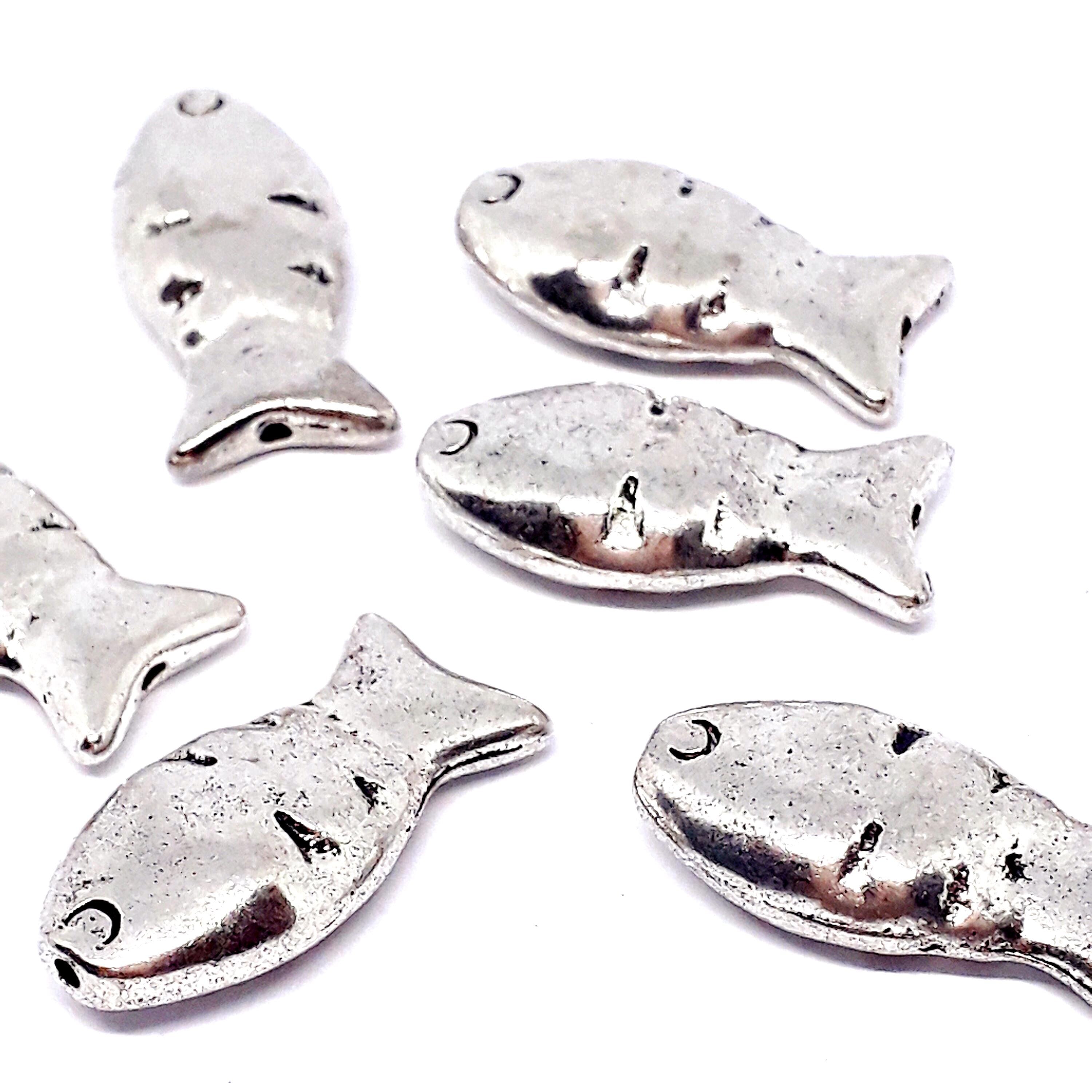 Fish Antique Silver 23x11mm - 2pcs