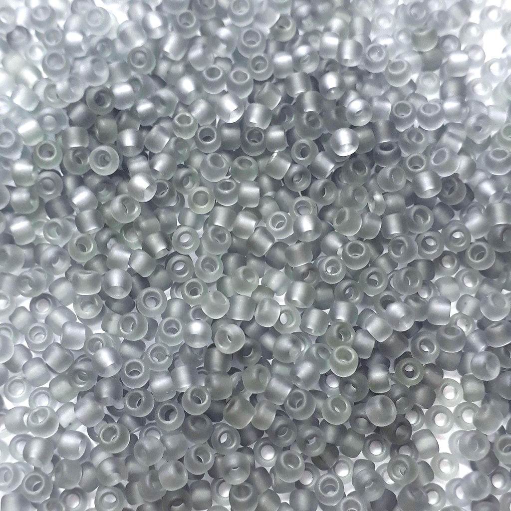 Transparent-Frosted Lt Grey TOHO Seed Glass 11/0 - 10g