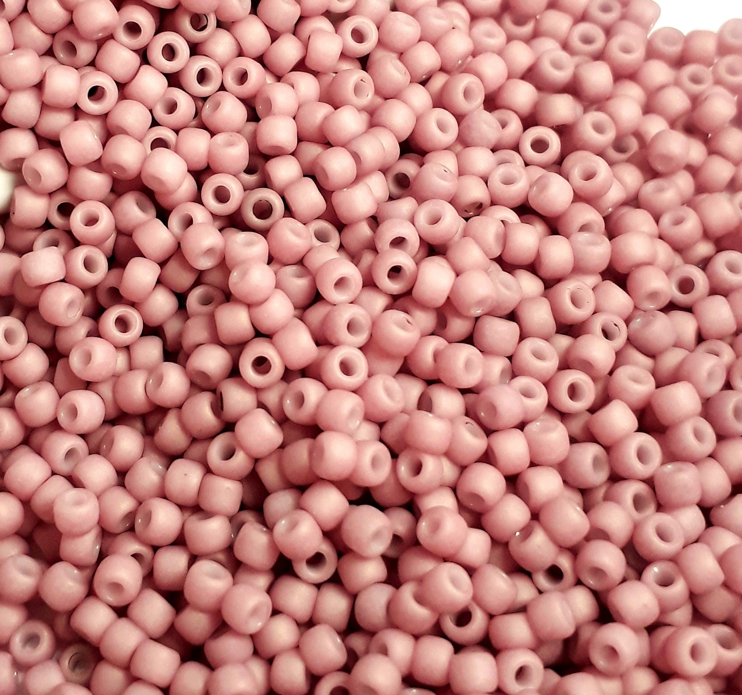 Opaque Pastel Frosted Plumeria Pink TOHO Seed Glass - 11/0 - 10g