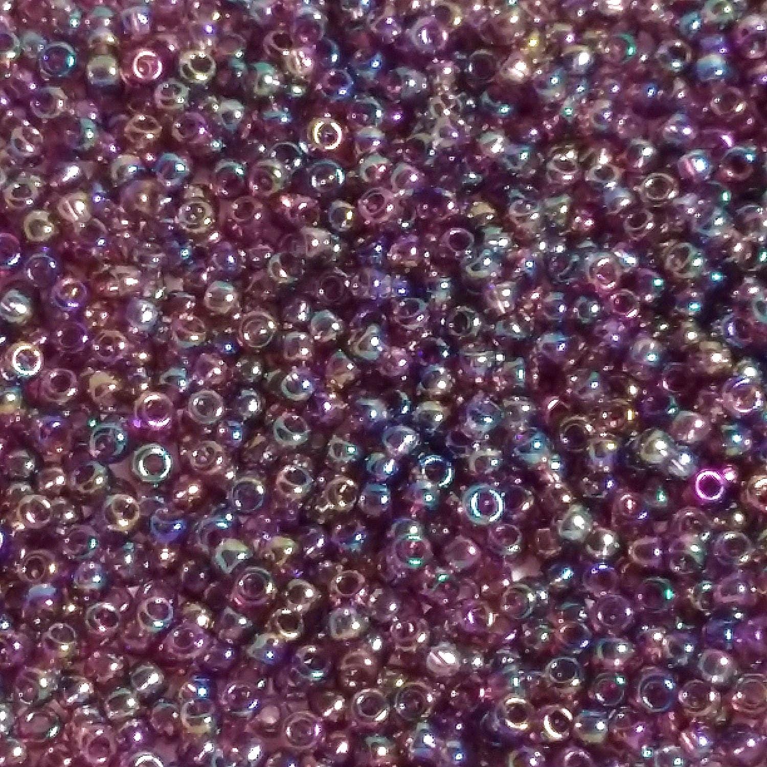 Transparent-Rainbow Med Amethyst TOHO Seed Glass 11/0 - 10g