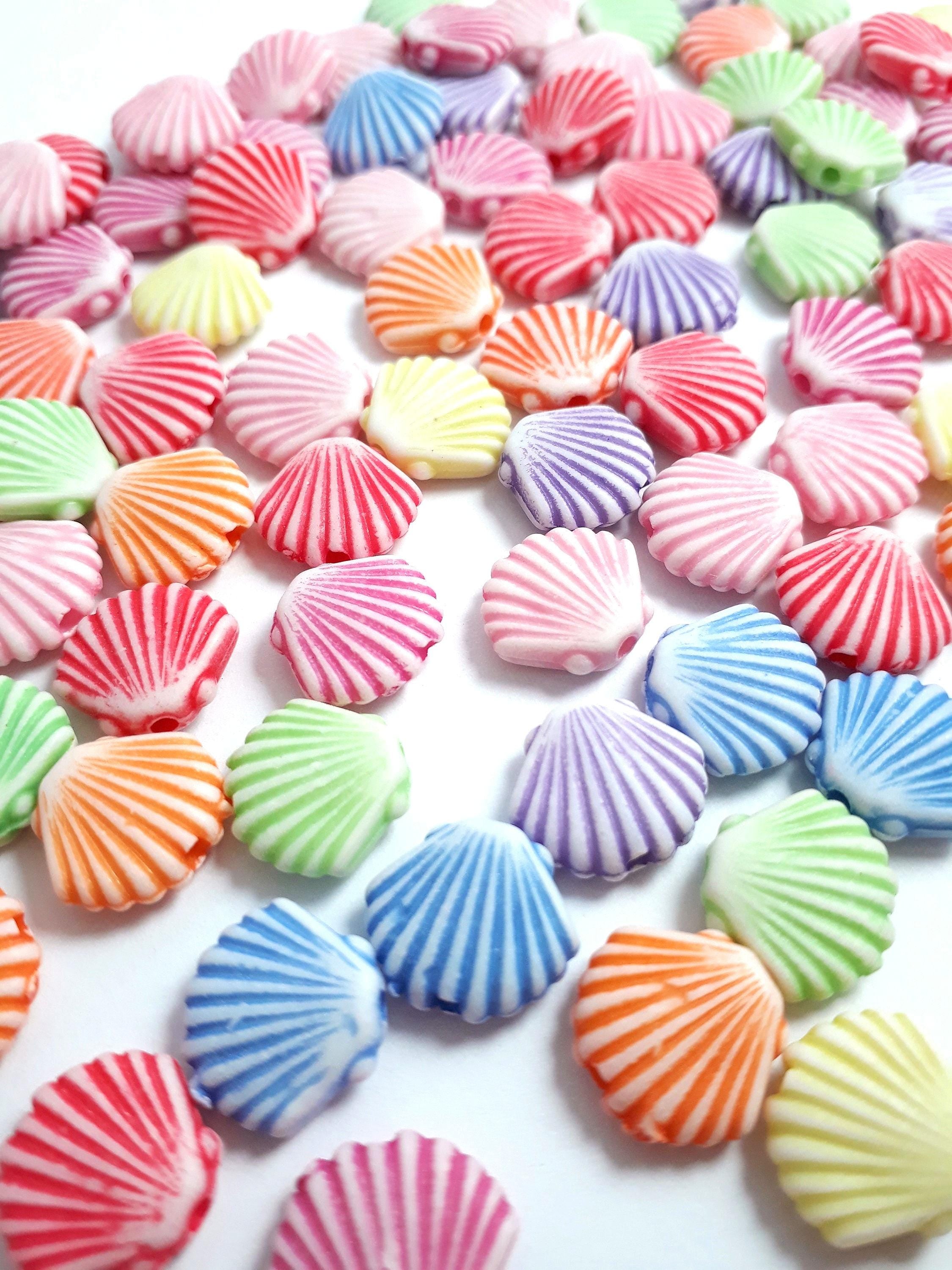 Scallop Shell Acrylic 12x10mm - 50pcs