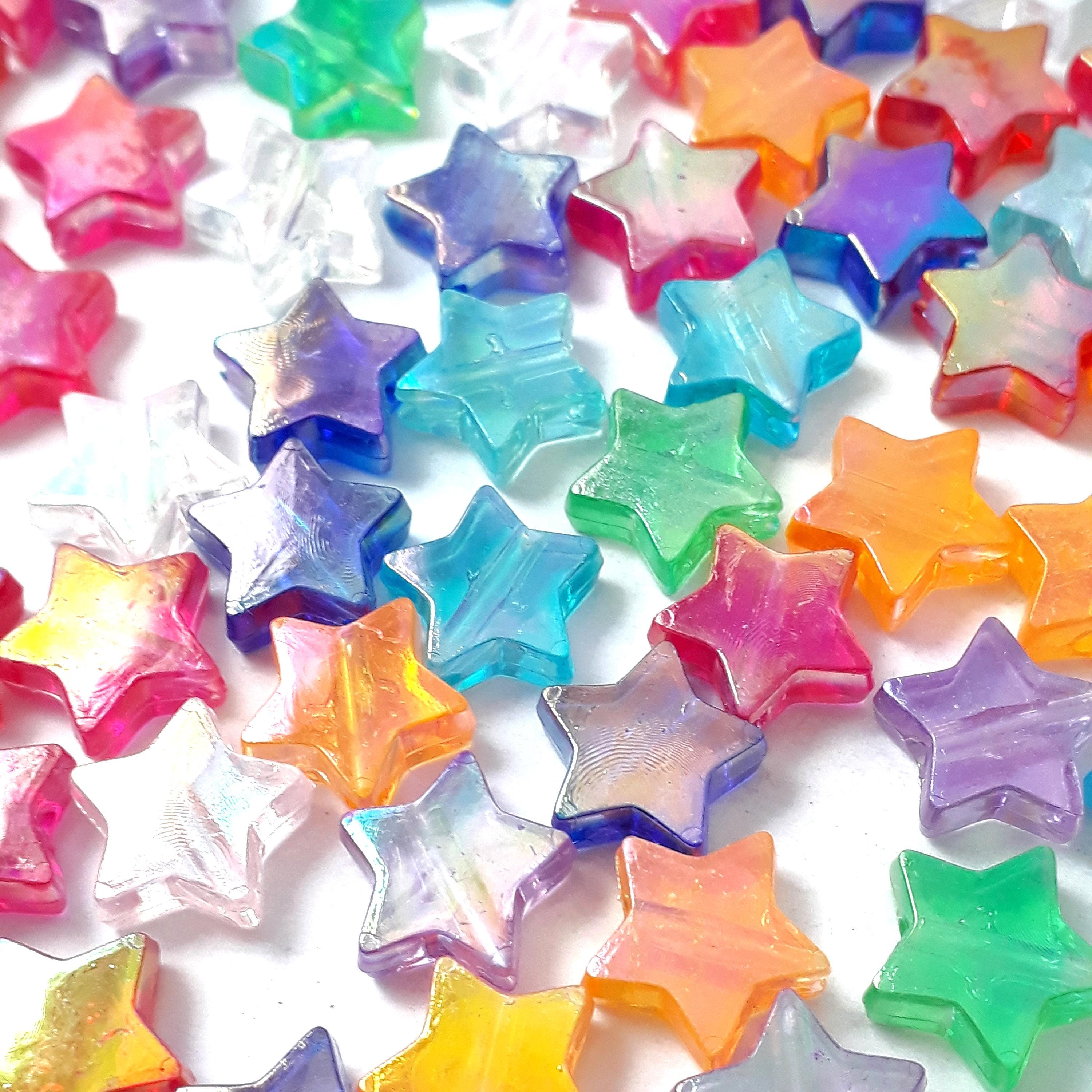 Acrylic AB Star Mixed Colour 11x10mm - 100pcs