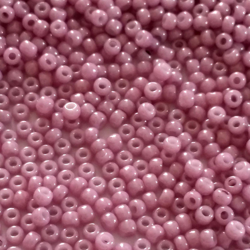 Opaque-Lustered Pale Mauve TOHO Seed Glass 11/0 - 10g