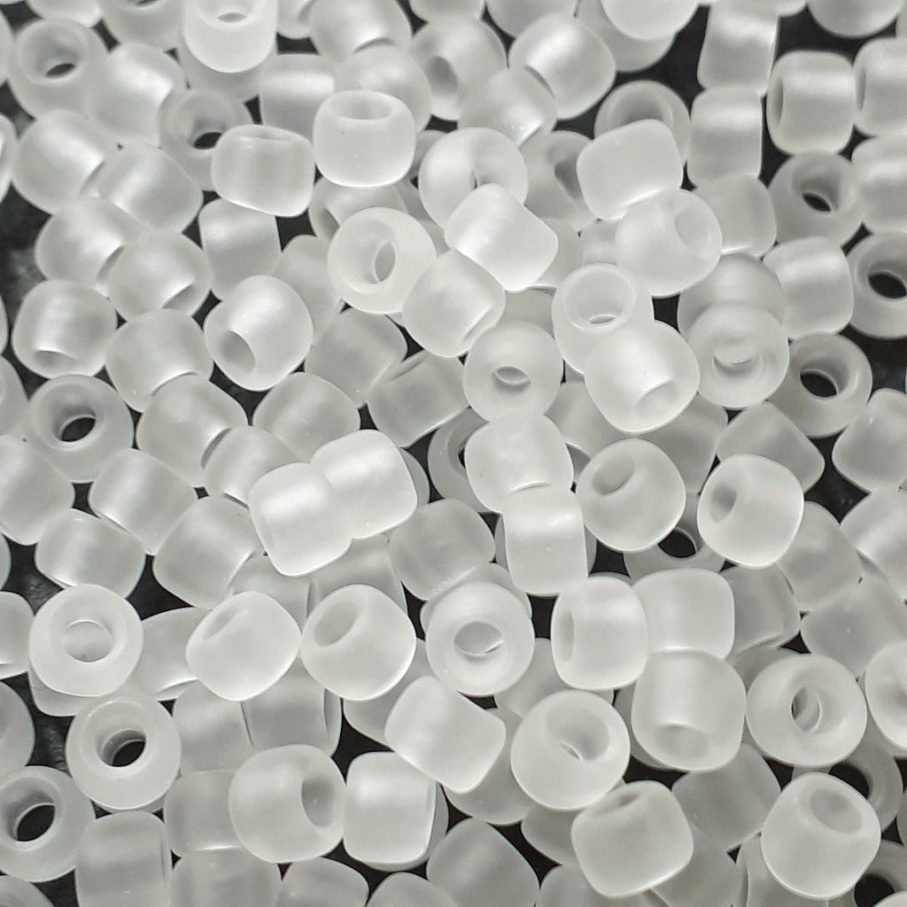 Transparent-Frosted Crystal TOHO Seed Glass 6/0 - 10g