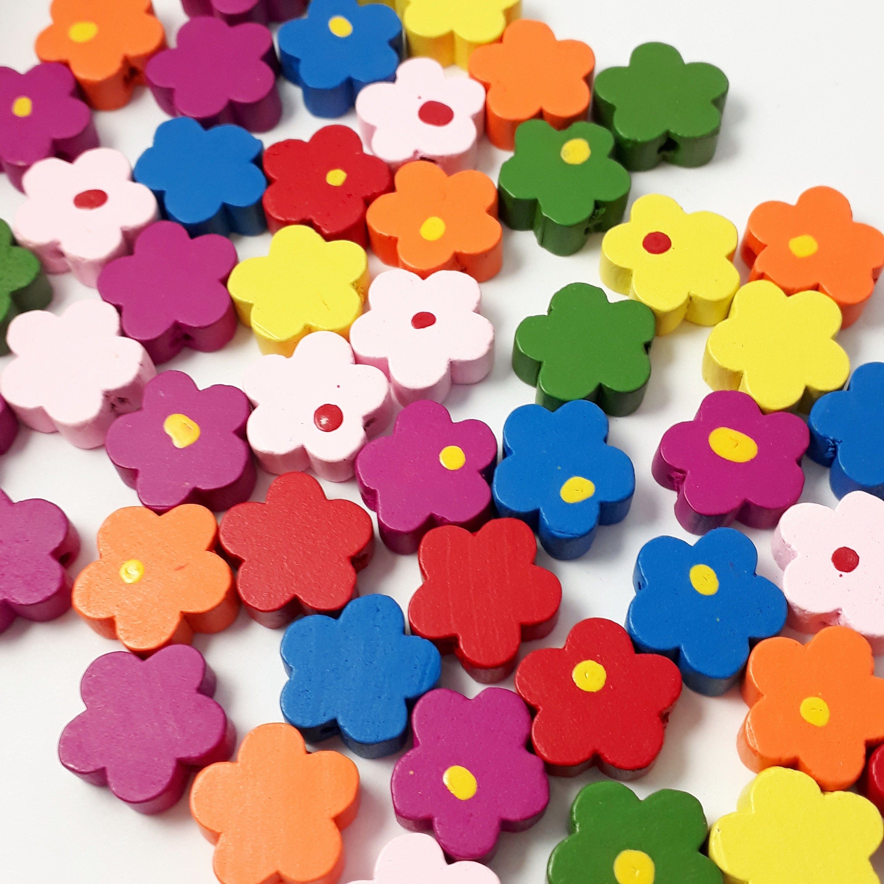Wooden Flower 15mm - 20pcs