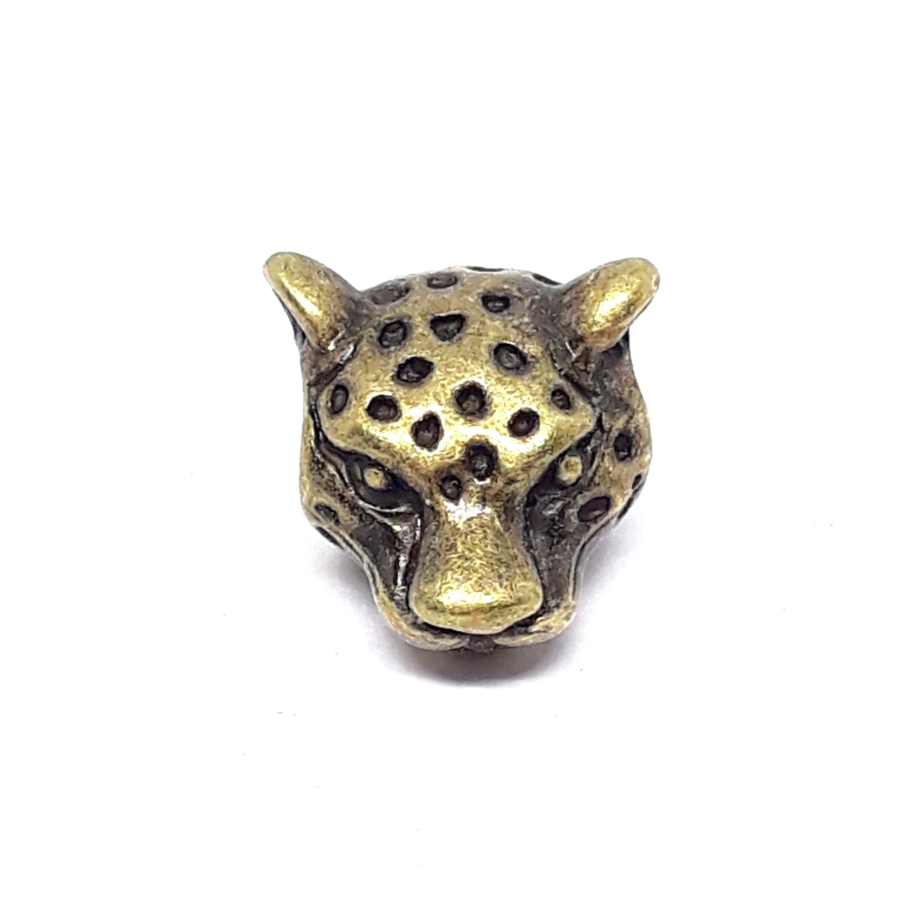 Leopard Antique Bronze 11x11mm - 2pcs