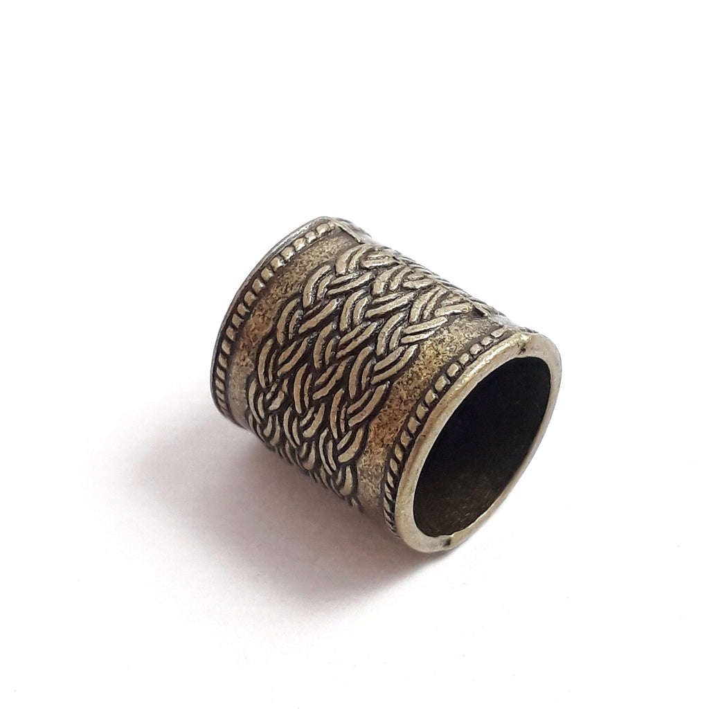 Large Bronze Rope Tube 13mm - 4pcs