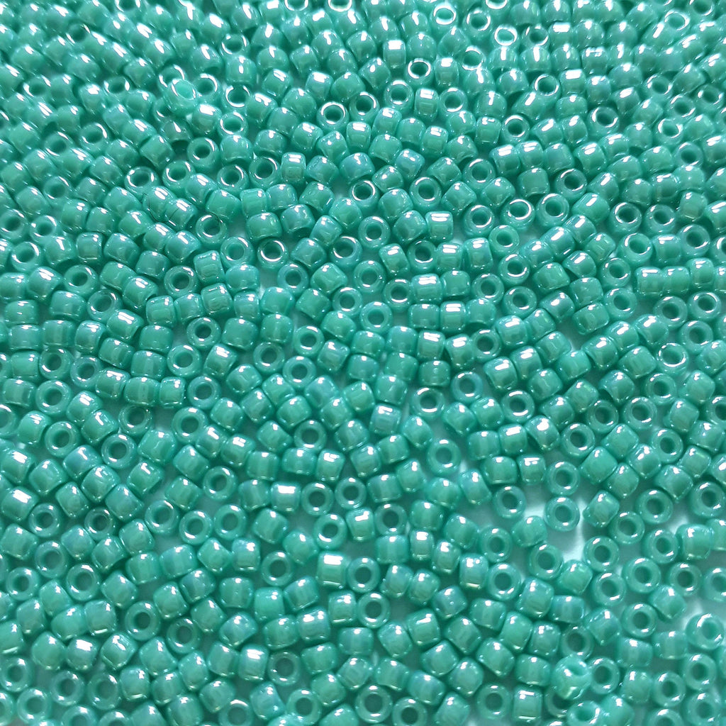 Opaque-Lustered Turquoise TOHO Seed Glass 11/0 - 10g