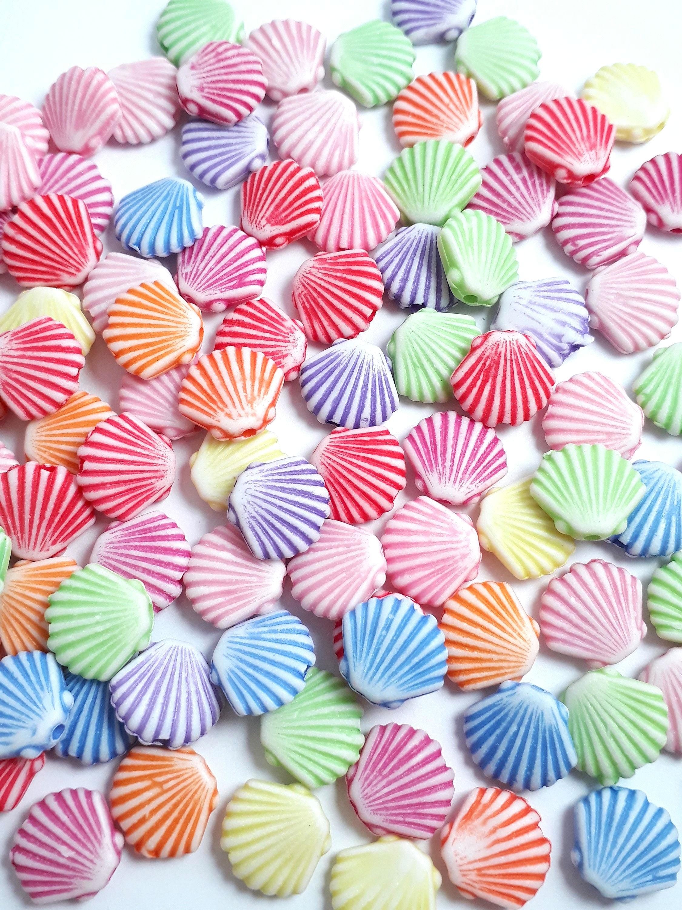 Scallop Shell Acrylic 12x10mm - 50pcs