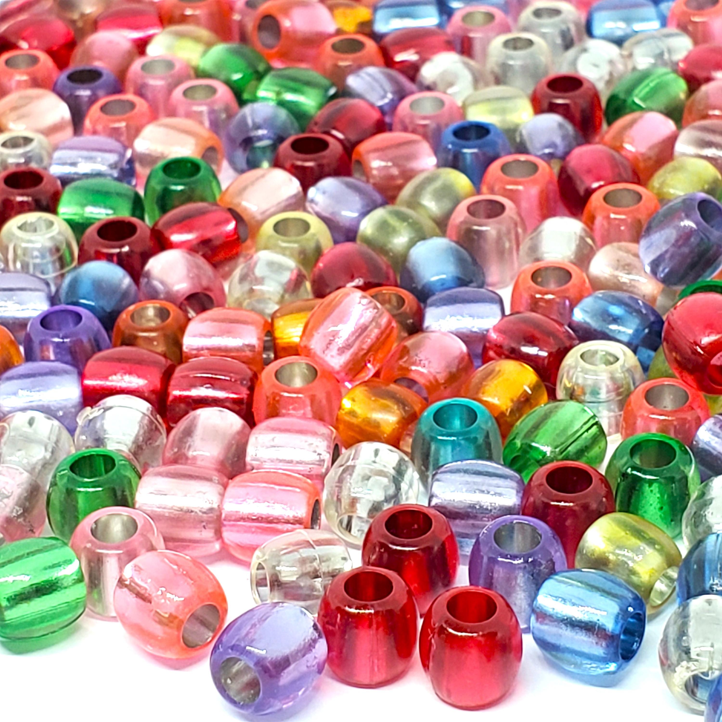 Silver-Lined Acrylic Pony 7x7mm - 50pcs