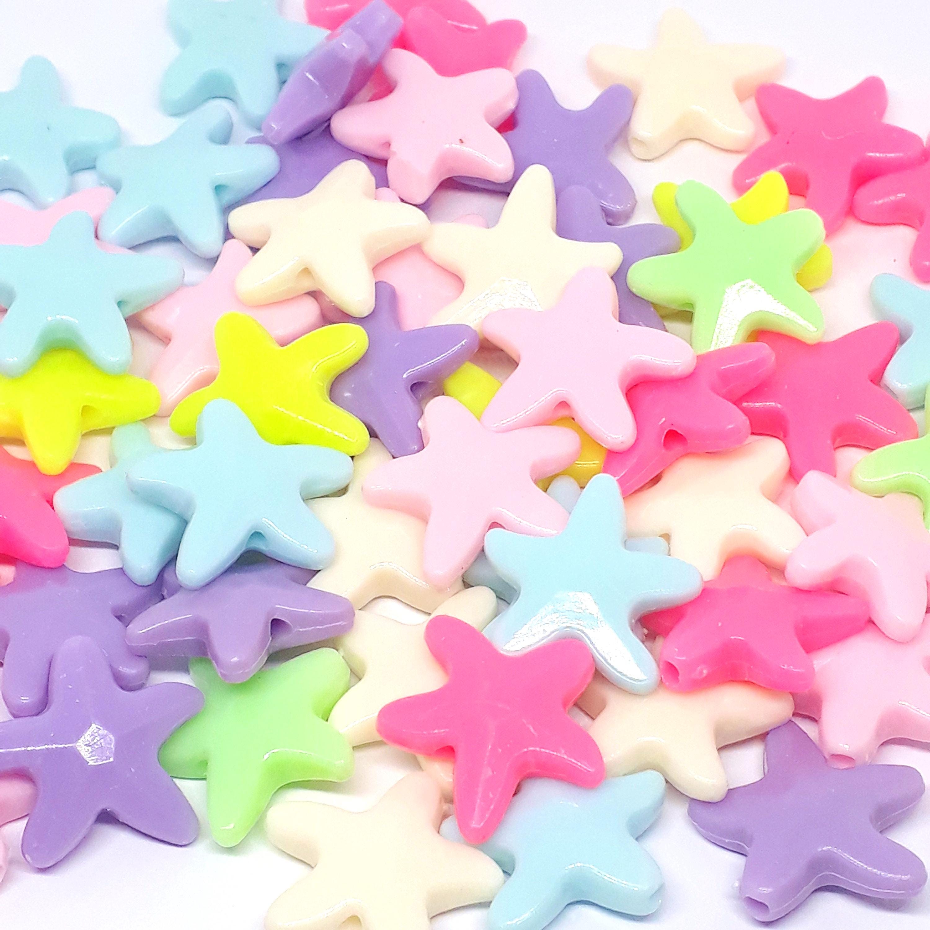 Starfish Acrylic Mixed Colour 20mm - 50pcs