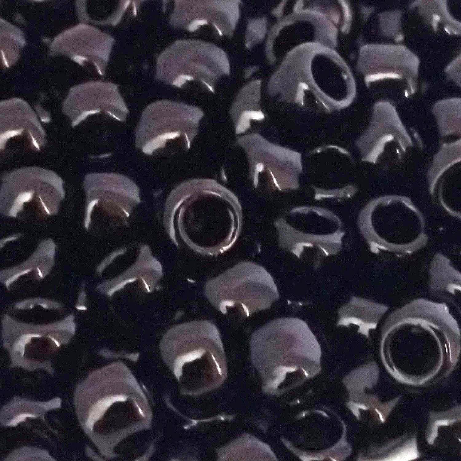 Opaque Jet Black TOHO Seed Glass 6/0 - 10g