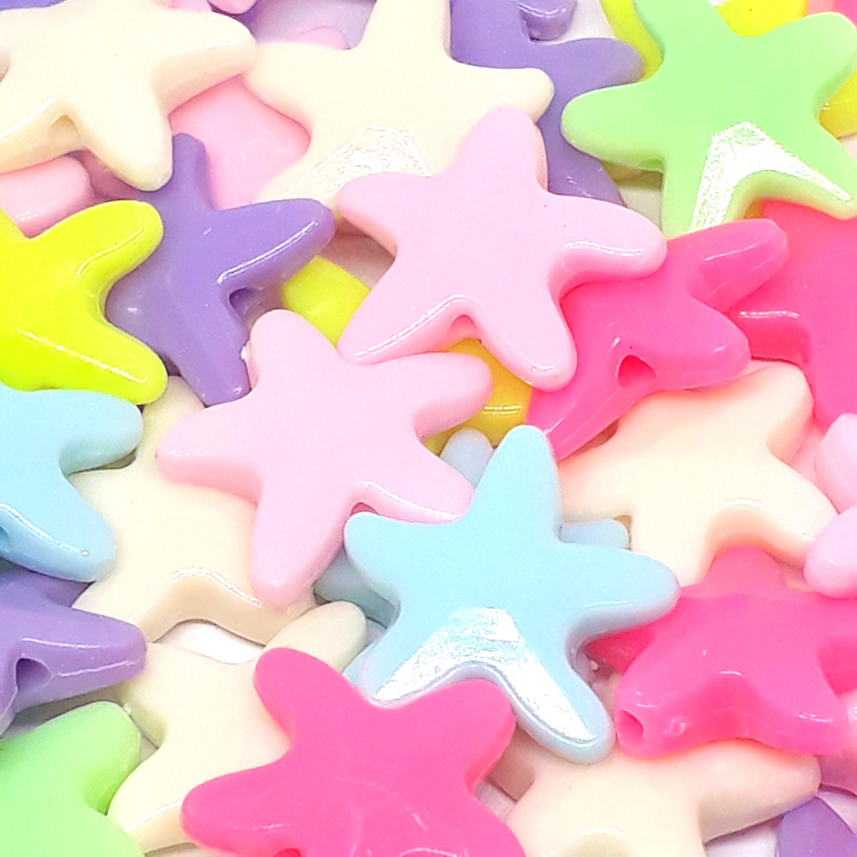 Starfish Acrylic Mixed Colour 20mm - 50pcs