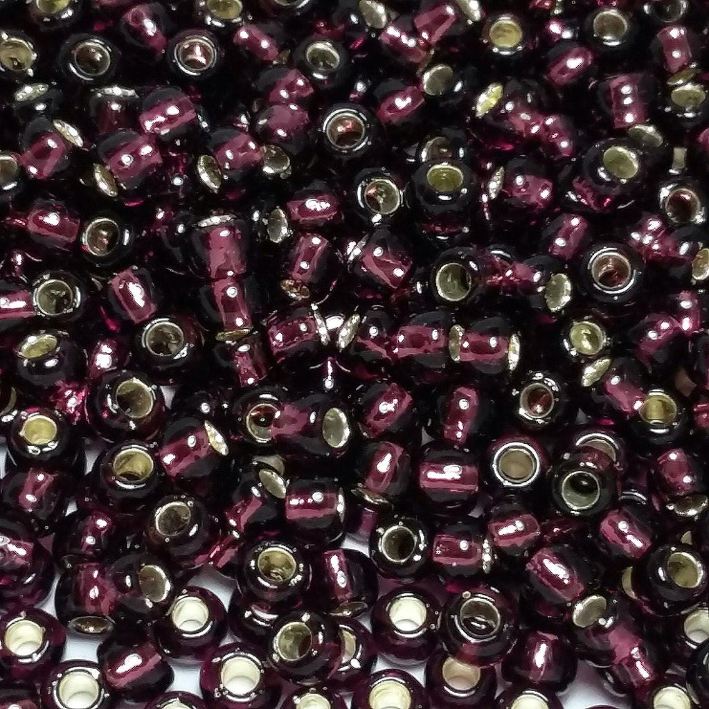 Silver-Lined Amethyst TOHO Seed Glass 6/0 - 10g