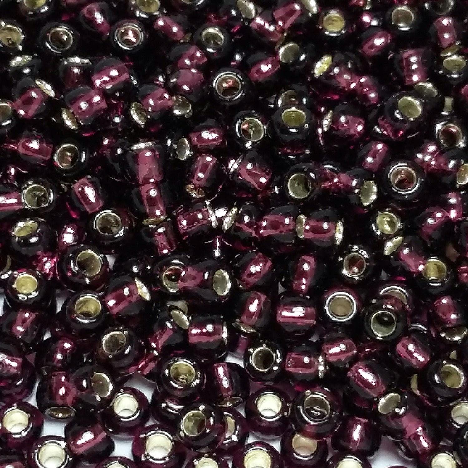 Silver-Lined Amethyst TOHO Seed Glass 6/0 - 10g