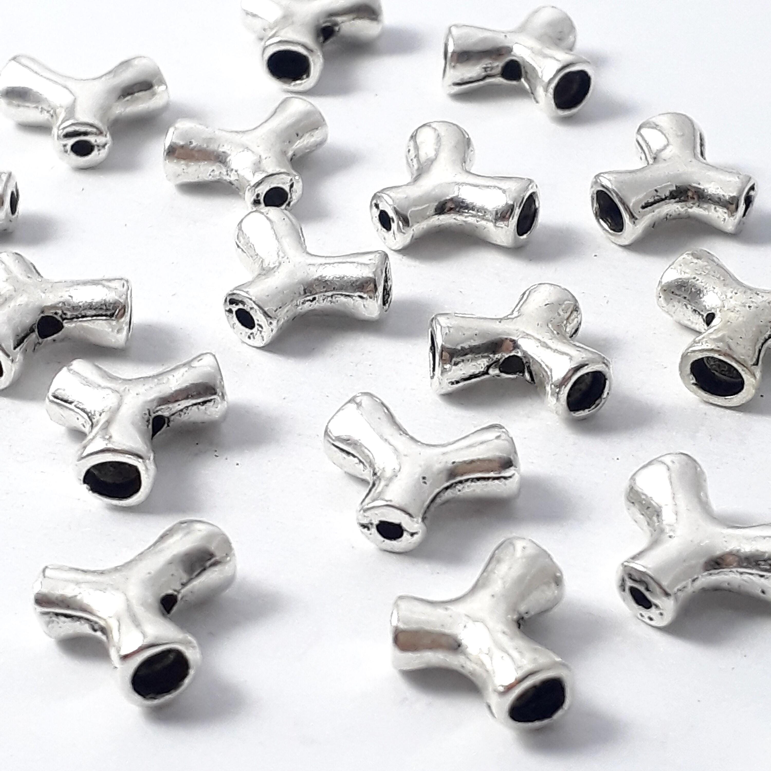 Tri Antique Silver 11x9mm - 10pcs